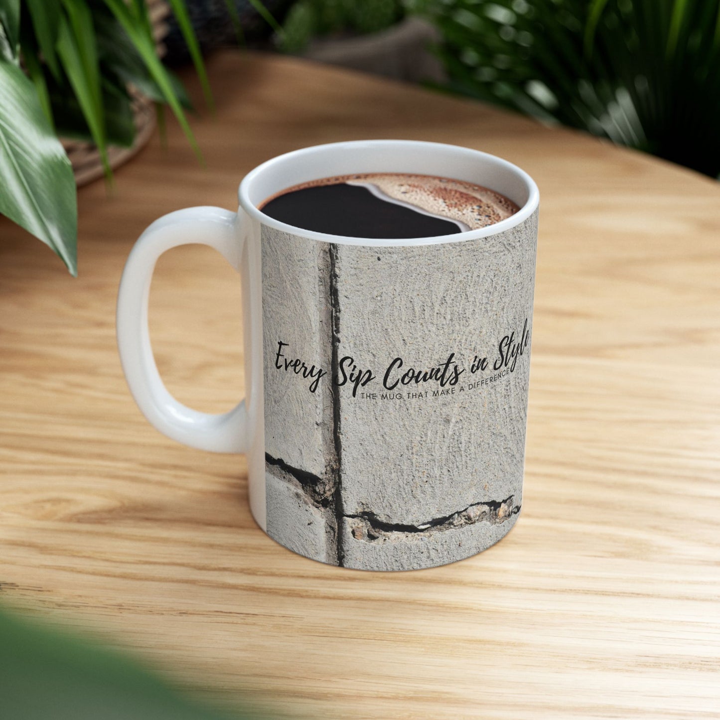 Ceramic Mug (11oz, 15oz)_ N2 Series CM11, 15OZ PT2WW002_ Limited Edition Ceramic Masterpiece by WesternWaves: