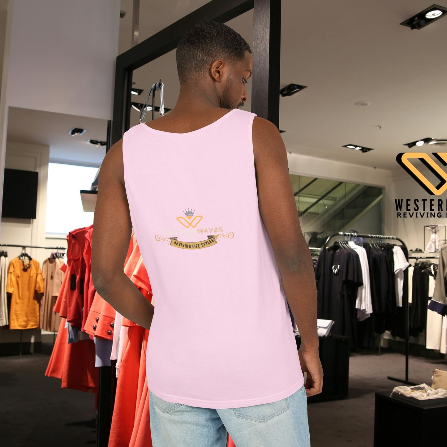 Unisex Garment-Dyed Tank Top_ N2+ Series USGDTT PT2WW013_ Limited Edition Comfort & Style by WesternWaves: