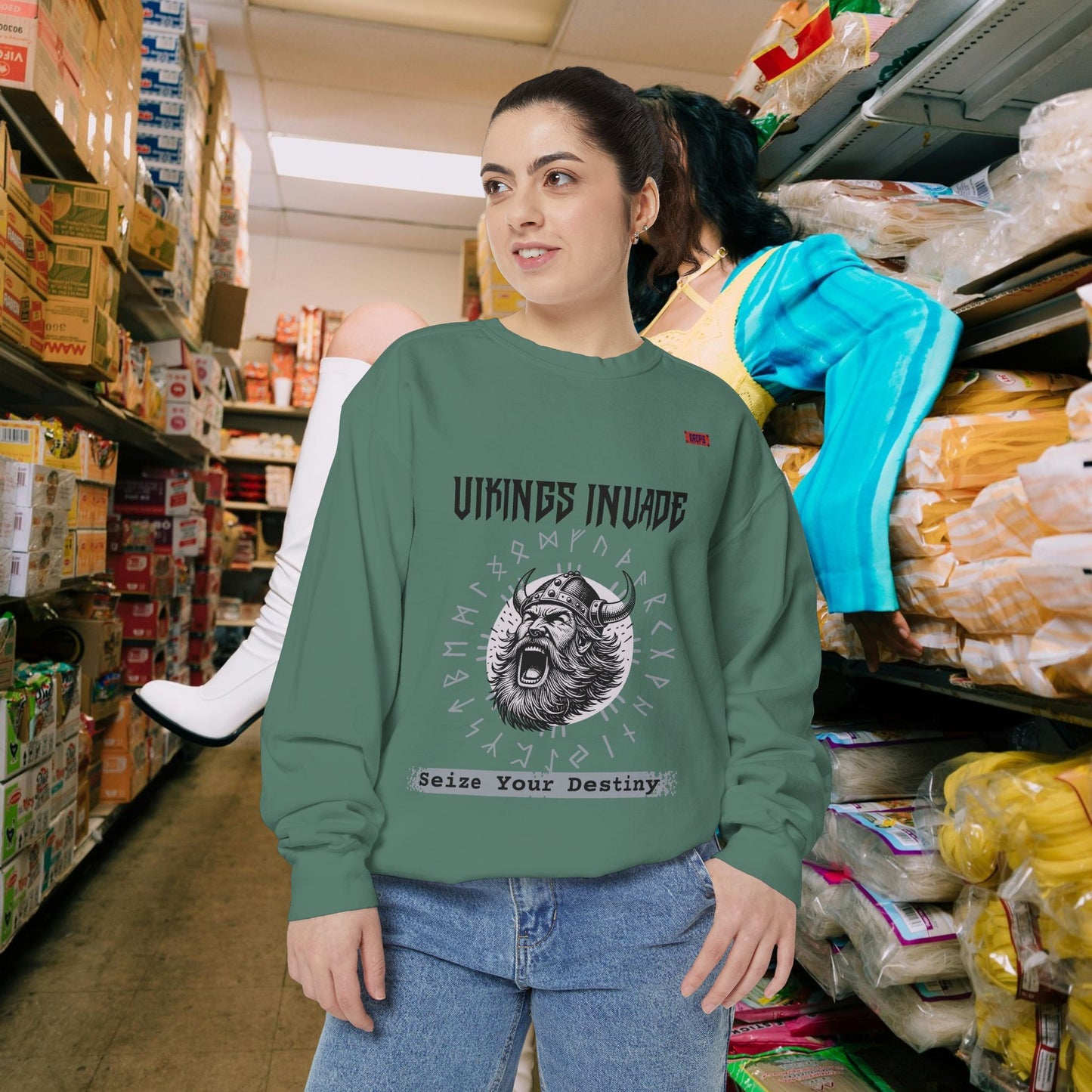 Unisex Garment-dyed Sweatshirt_ Series UWD 063_ Limited Edition Cozy Apparel for Adventurers by WesternWaves: