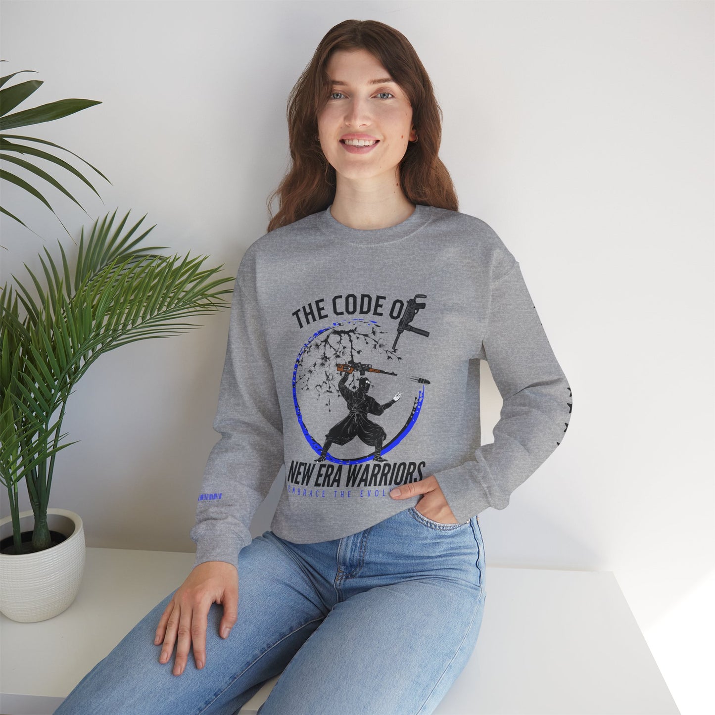 Unisex Heavy Blend™ Crewneck Sweatshirt_ N3+ Series UHBCSS PT2WV010_ Limited Edition Timeless Style by WesternWaves: