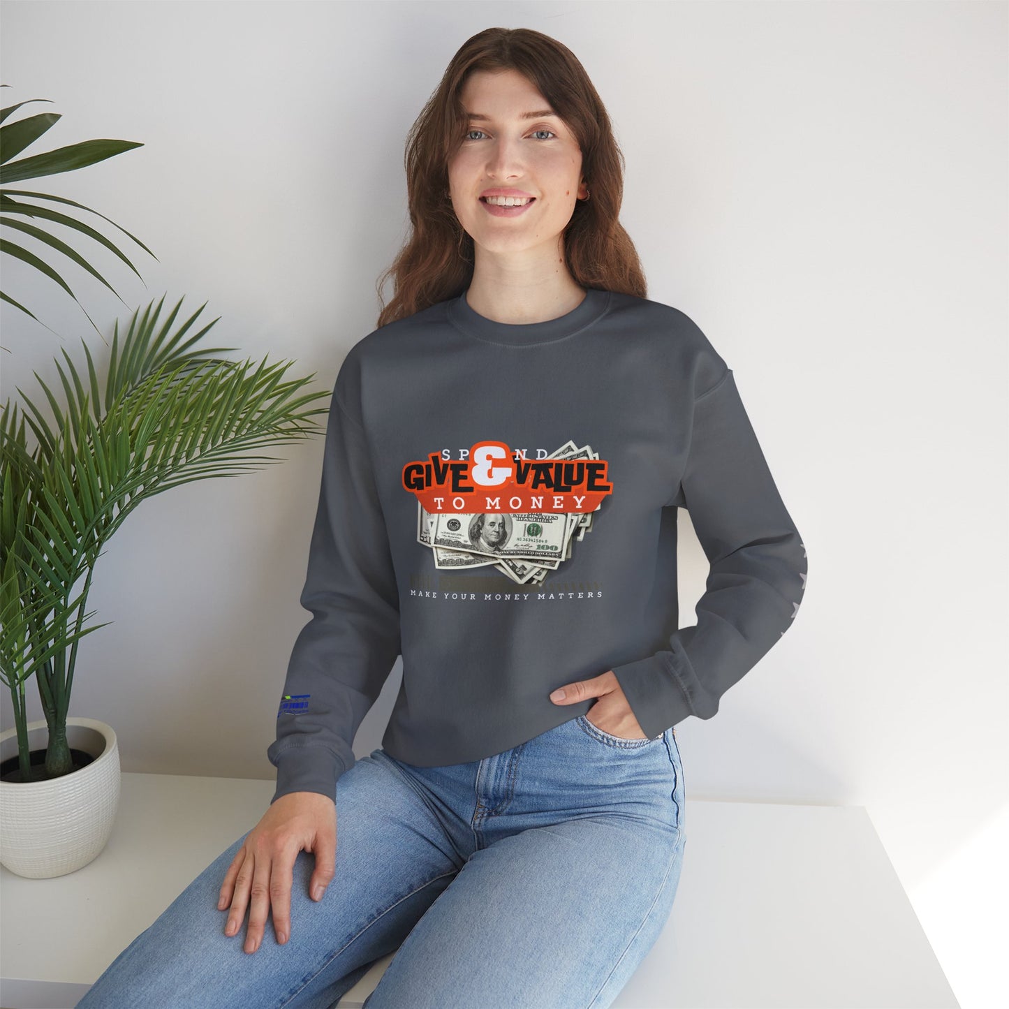 Unisex Heavy Blend™ Crewneck Sweatshirt_ N3+ Series UHBCSS PT2WW035_ Limited Edition Pure Luxury By WesternWaves: