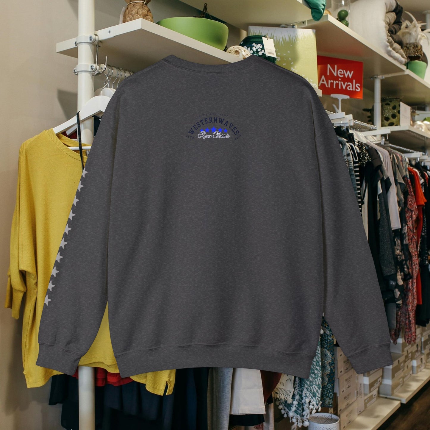 Unisex Heavy Blend™ Crewneck Sweatshirt_ N2 Sports Series UHBCSS PT2WW004_ Limited Edition 'DROPS' Brand Sweatshirt by WesternWaves: