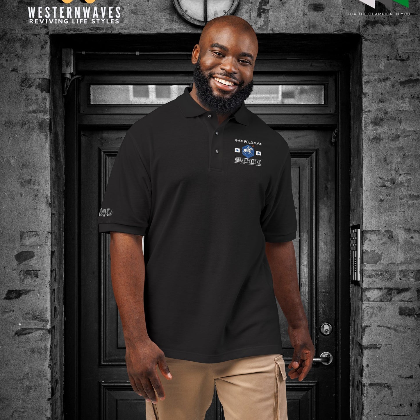 Unisex Polo Shirt_ Series N8+ USPOLOS PT2WW001_ LYVIDA 001_ Limited Edition Casual Fashion by WesternWaves: