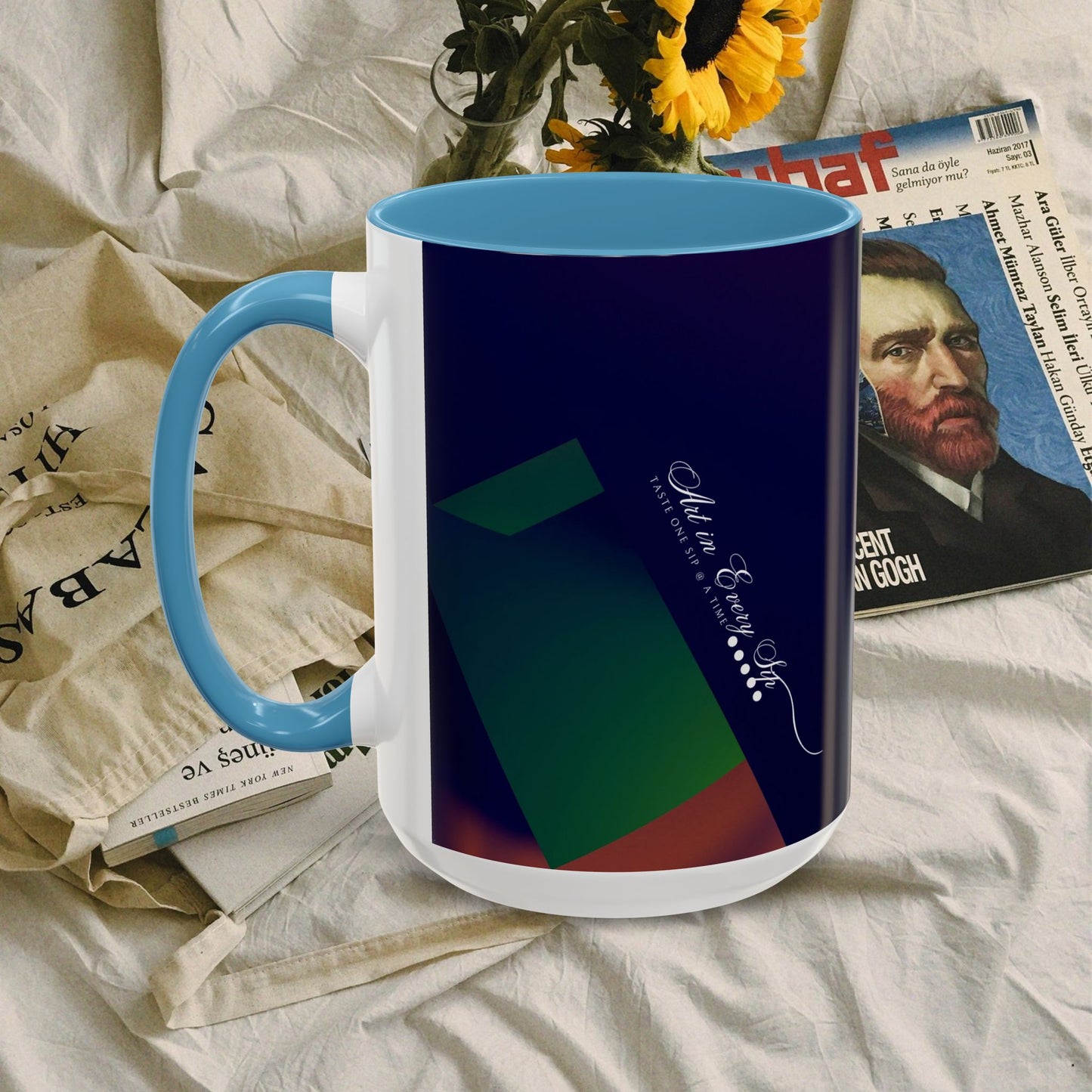 Accent Coffee Mug 11, 15oz_ N3+ Series ACM11OZ PT2WW018_ Limited Edition Perfect Blend of Style by WesternWaves: