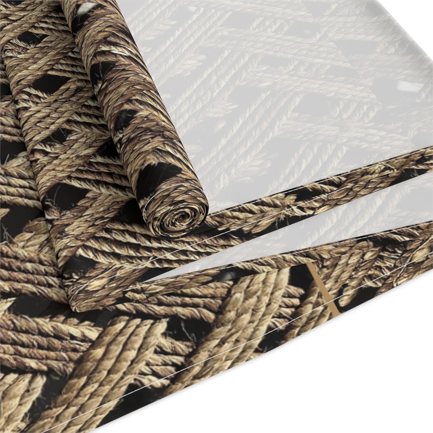 Title: Table Runner (Cotton, Poly)_ Rustic Natural Weave Table Runner for Stylish Dining_ N7+ Series TRUNNER PT2WW005_ Limited Edition by WesternWaves_