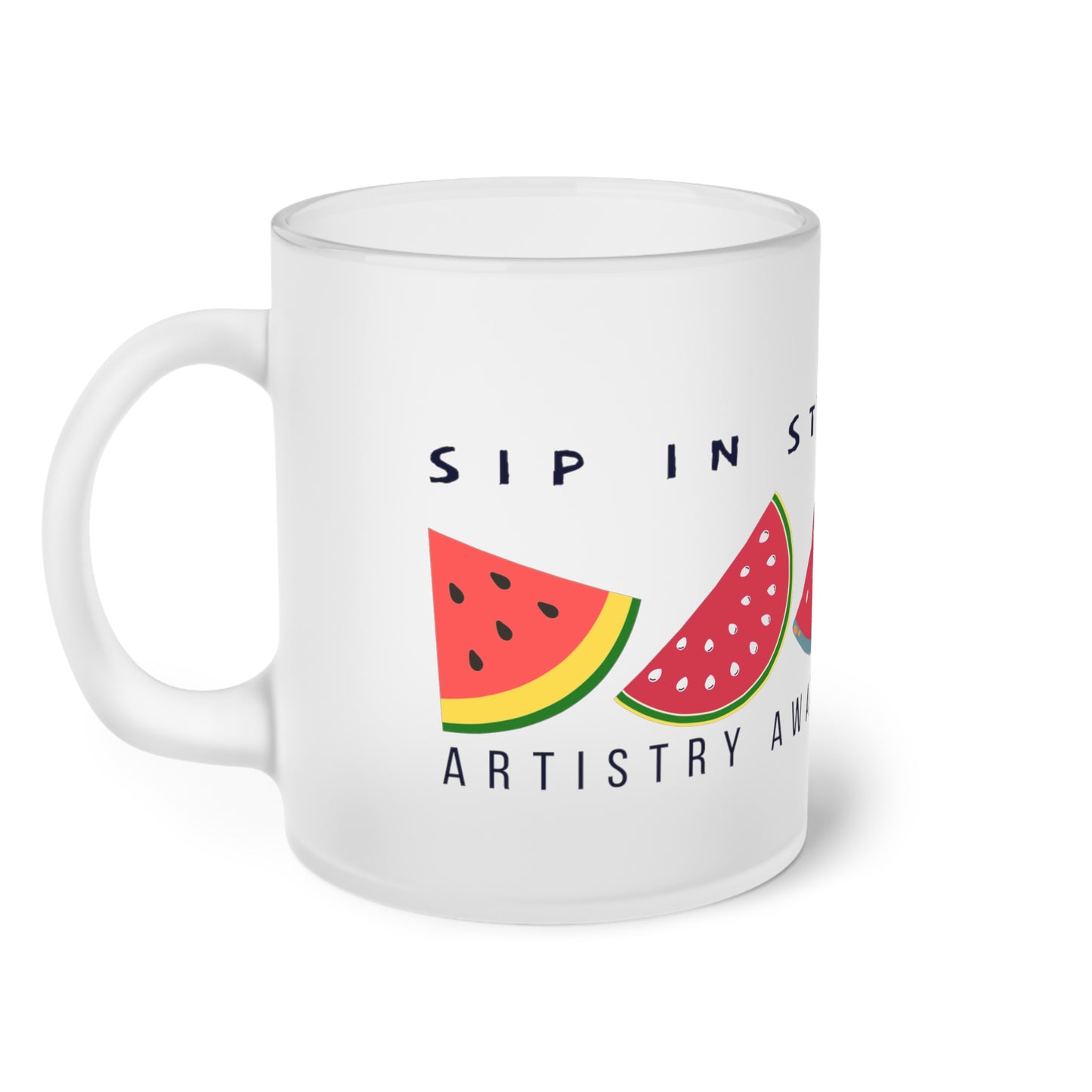Frosted Glass Mug_ N+ Series FGM PT2WW010_ Limited Edition product by WesternWaves