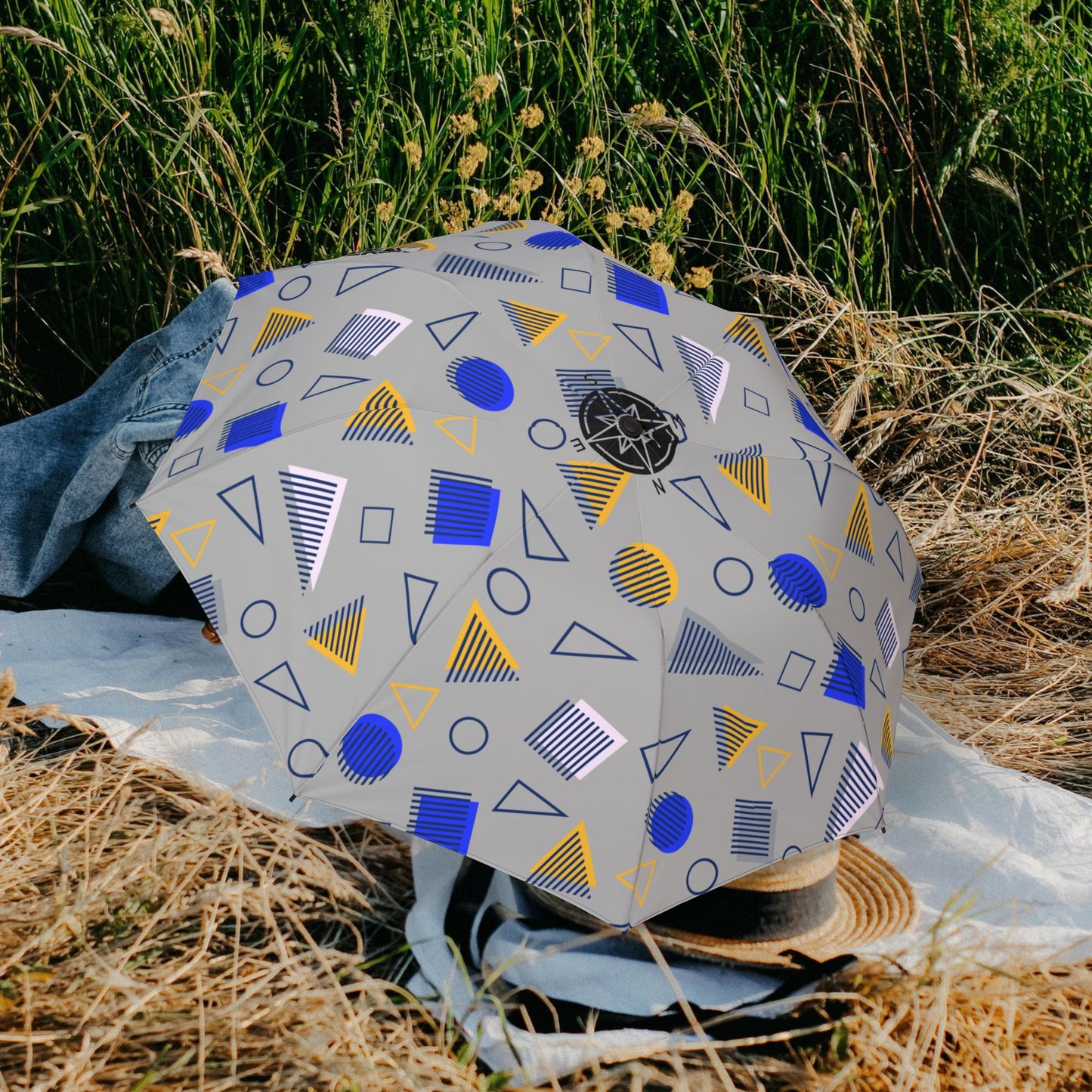 Semi-Automatic Foldable Umbrella _ Series N7+ SAFUMBRELLA PT2WW002_ Limited Edition Vibrant Design by WesternWaves: