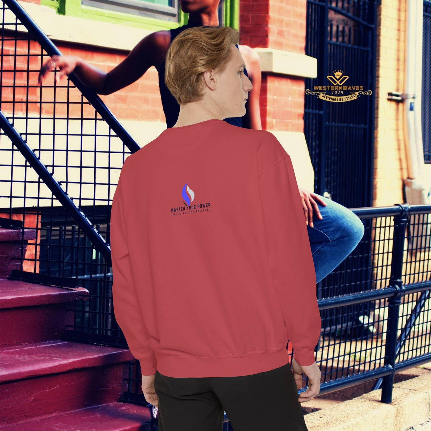 Unisex Garment-Dyed Sweatshirt_ N3+ Series UGDSS PT2WW002_ Limited Edition by WesternWaves_
