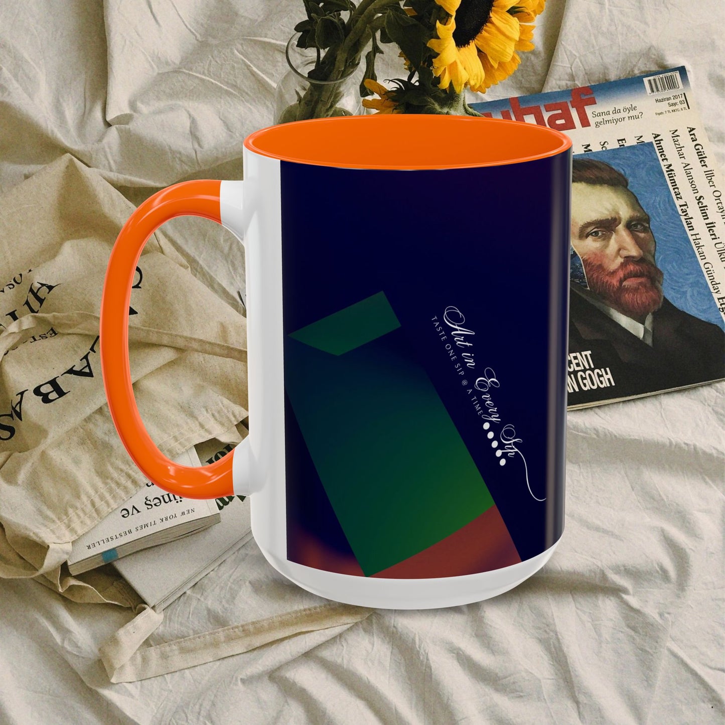 Accent Coffee Mug 11, 15oz_ N3+ Series ACM11OZ PT2WW018_ Limited Edition Perfect Blend of Style by WesternWaves:
