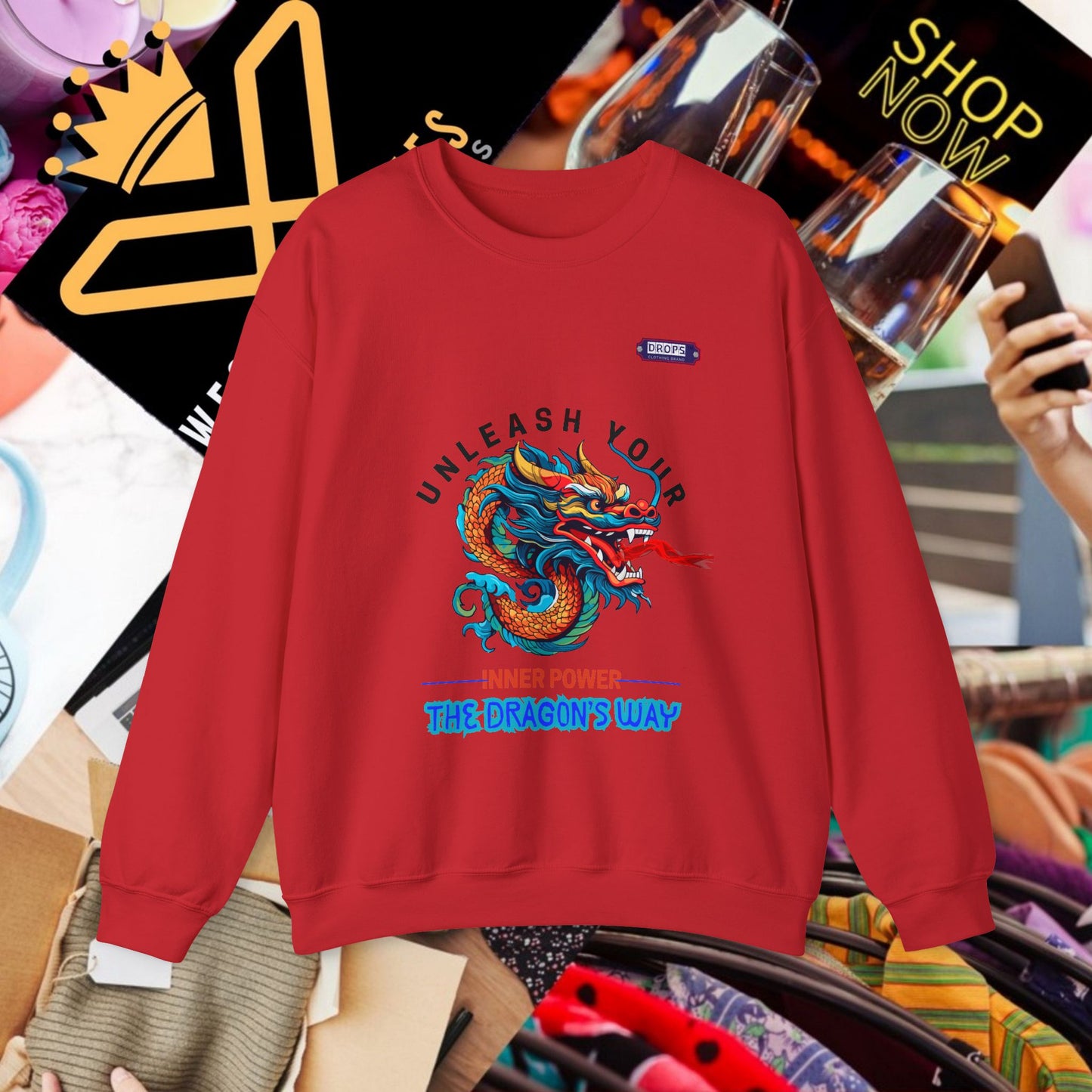 Unisex Heavy Blend™ Crewneck Sweatshirt_ N2 Series UHBCSS PT2WW007_ Limited Edition Pure Luxury for Every Occasion by WesternWaves: