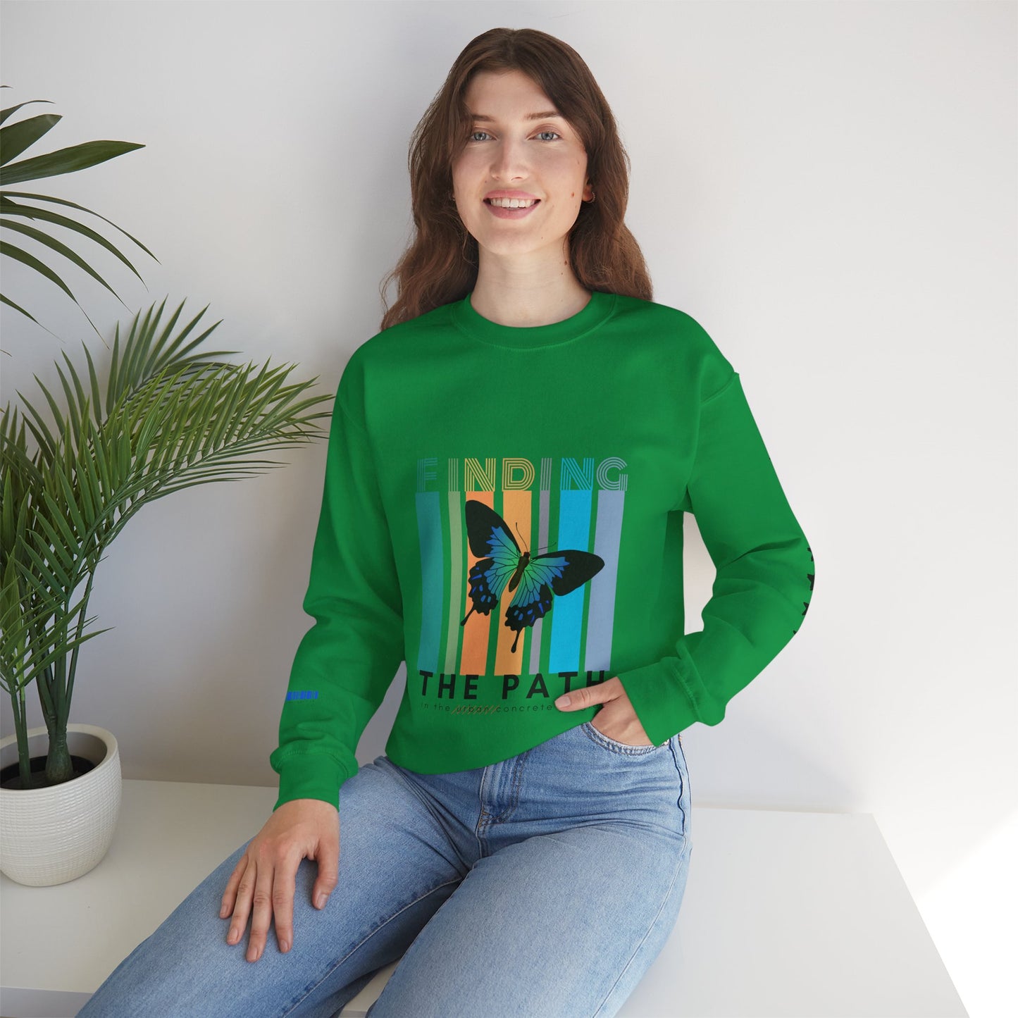 Unisex Heavy Blend™ Crewneck Sweatshirt_ N2+ Series UHBCSS PT2WW017_ Limited Edition Pure Luxury By WesternWaves: