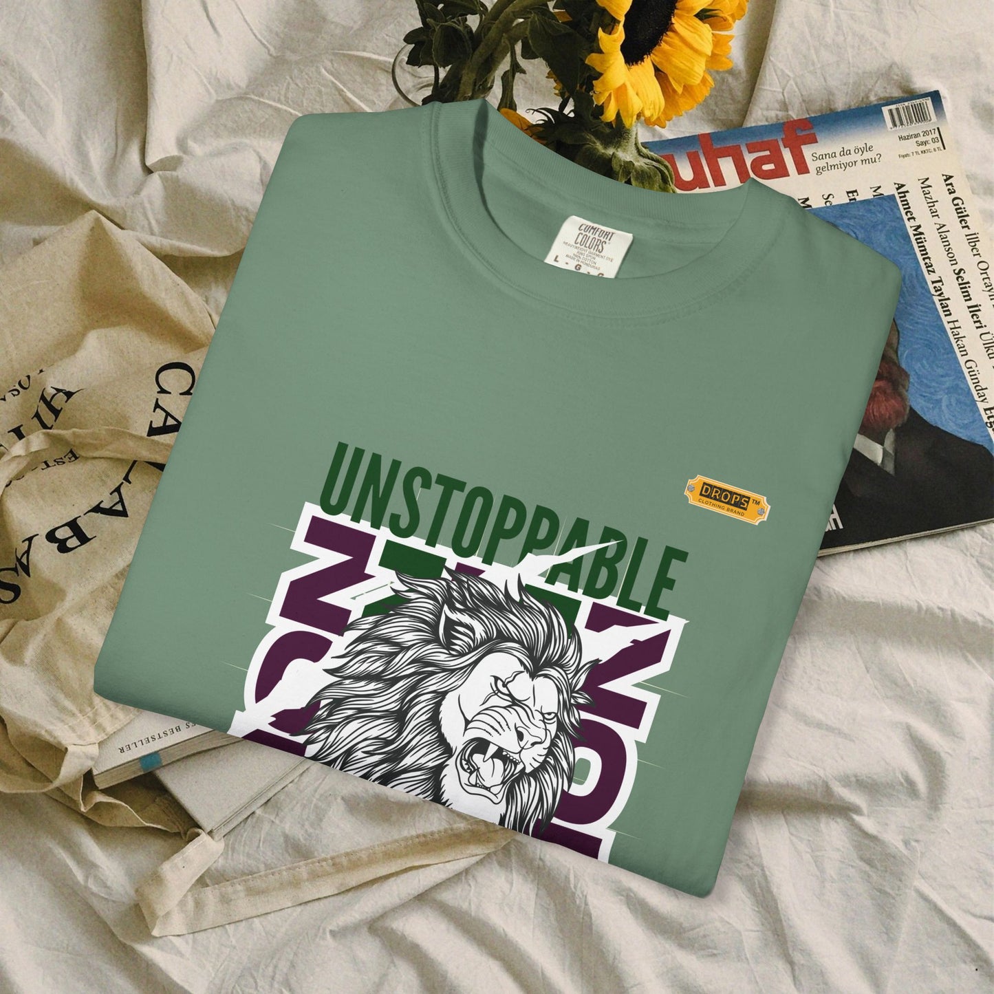 Unisex Garment-Dyed T-Shirt_ 26 June 2025_ Limited Edition Strength in Diversity by WesternWaves: