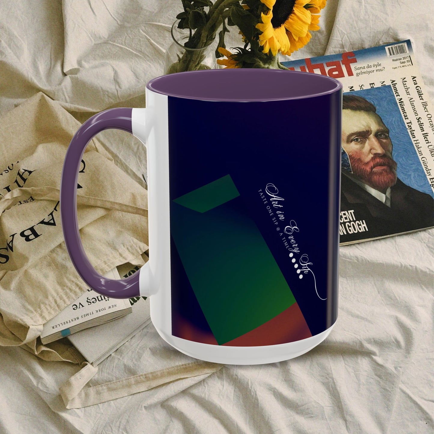 Accent Coffee Mug 11, 15oz_ N3+ Series ACM11OZ PT2WW018_ Limited Edition Perfect Blend of Style by WesternWaves: