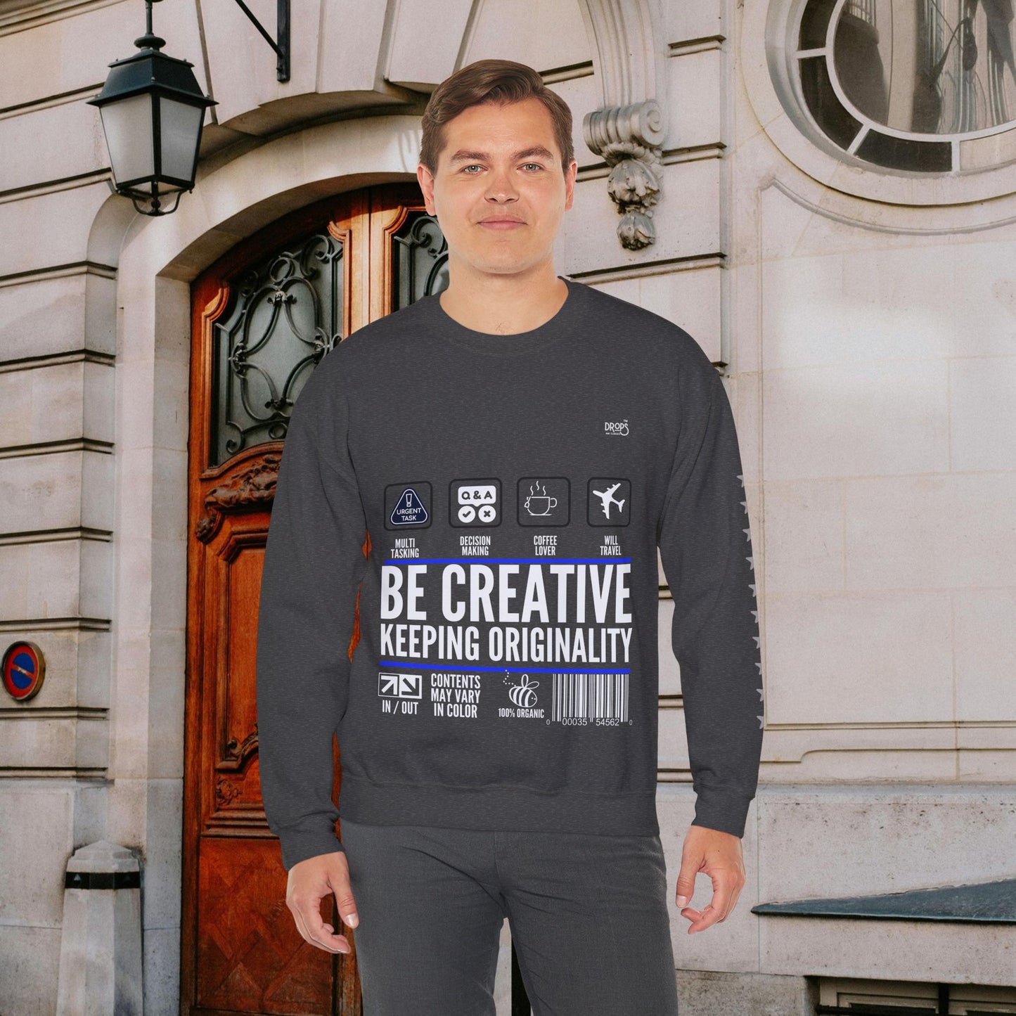 Unisex Heavy Blend™ Crewneck Sweatshirt_ N2 Sports Series UHBCSS PT2WW004_ Limited Edition 'DROPS' Brand Sweatshirt by WesternWaves: