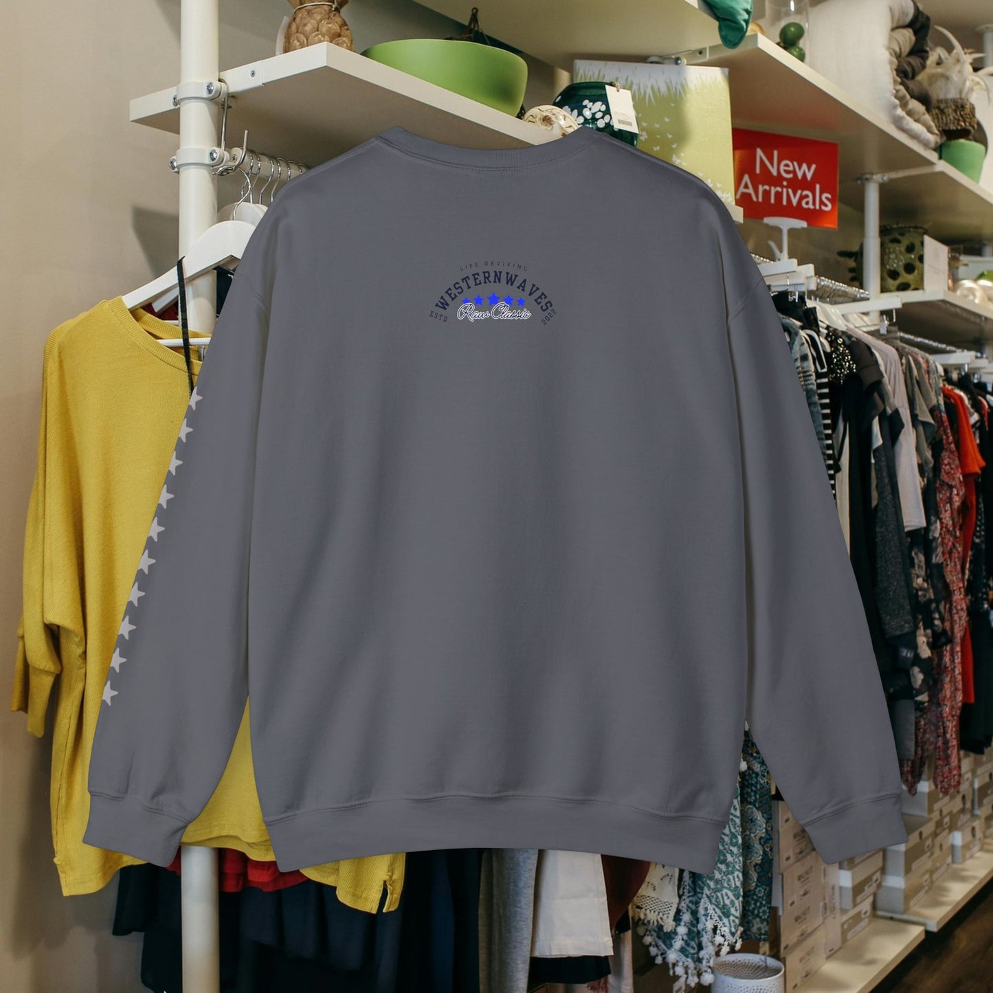 Unisex Heavy Blend™ Crewneck Sweatshirt_ N2 Sports Series UHBCSS PT2WW004_ Limited Edition 'DROPS' Brand Sweatshirt by WesternWaves: