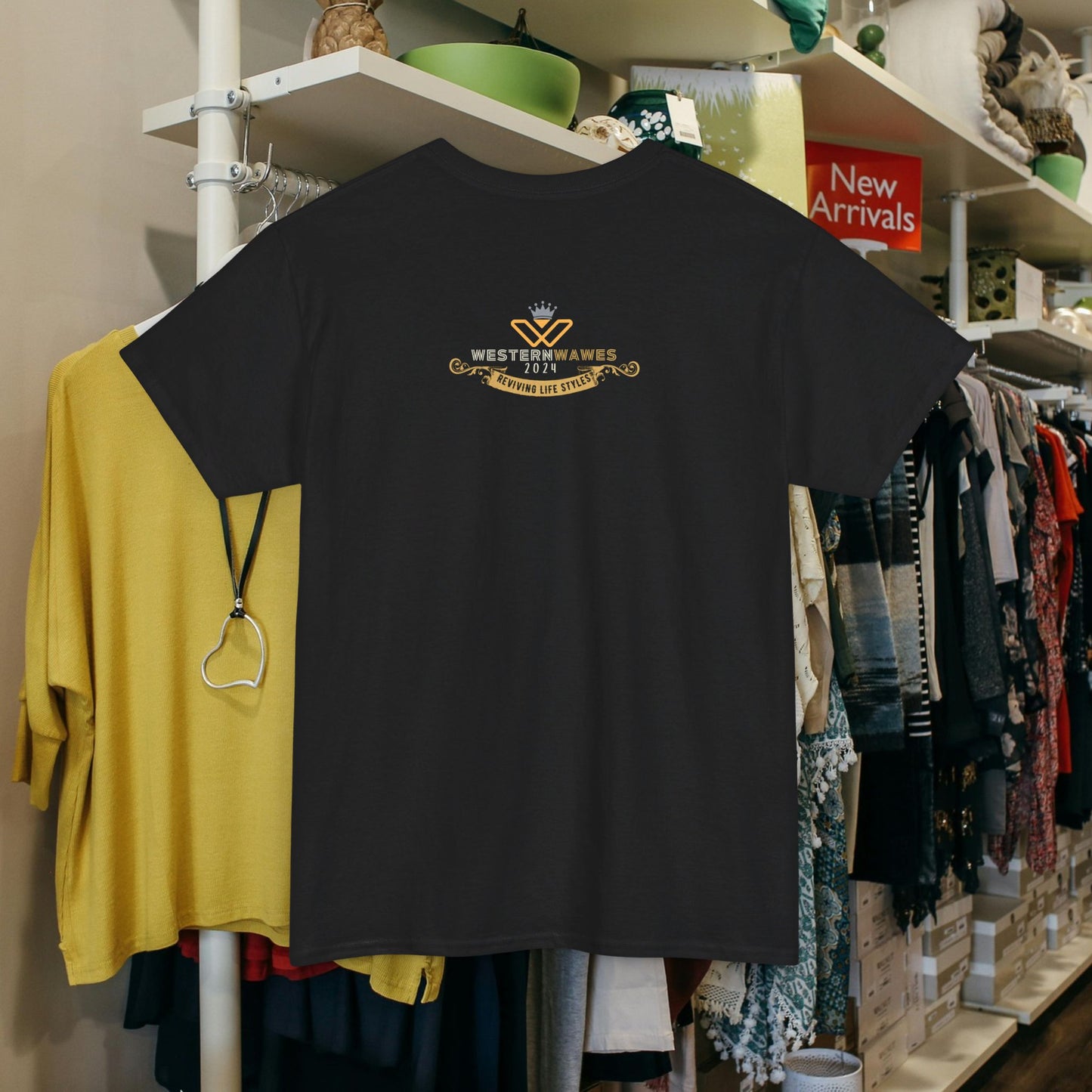 Unisex Heavy Cotton Tee_ Crafted from premium 100% cotton_ N+ Series UHCT PT2WW005_ Limited Edition by WesternWaves: