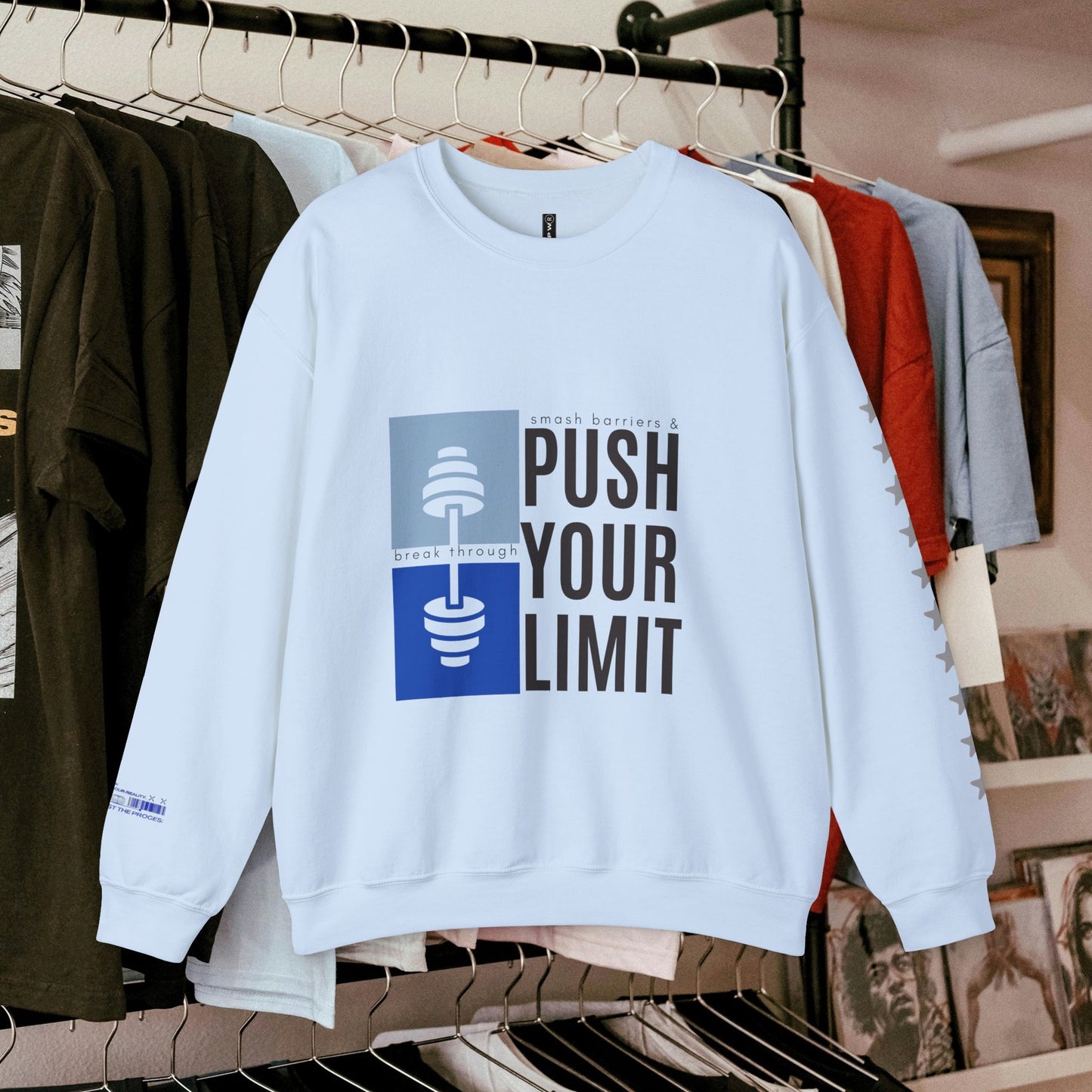 Unisex Heavy Blend™ Crewneck Sweatshirt_ N+ Series UHBCSS PT2WW027_ Limited Edition by WesternWaves: