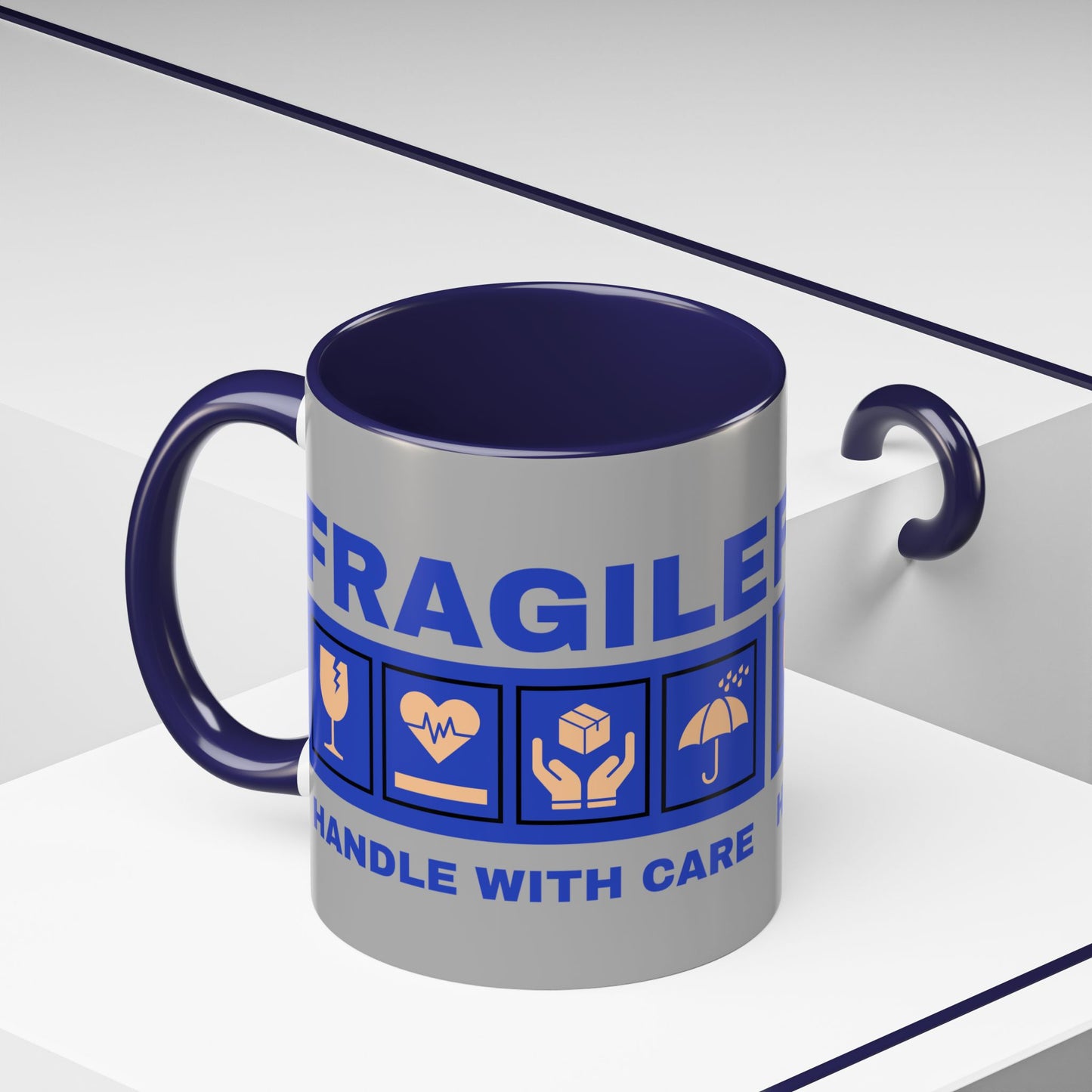 Accent Coffee Mug 11, 15oz_ N2+ Series ACM11OZ PT2WW006_ Vibrant Limited Edition Design by WesternWawes: