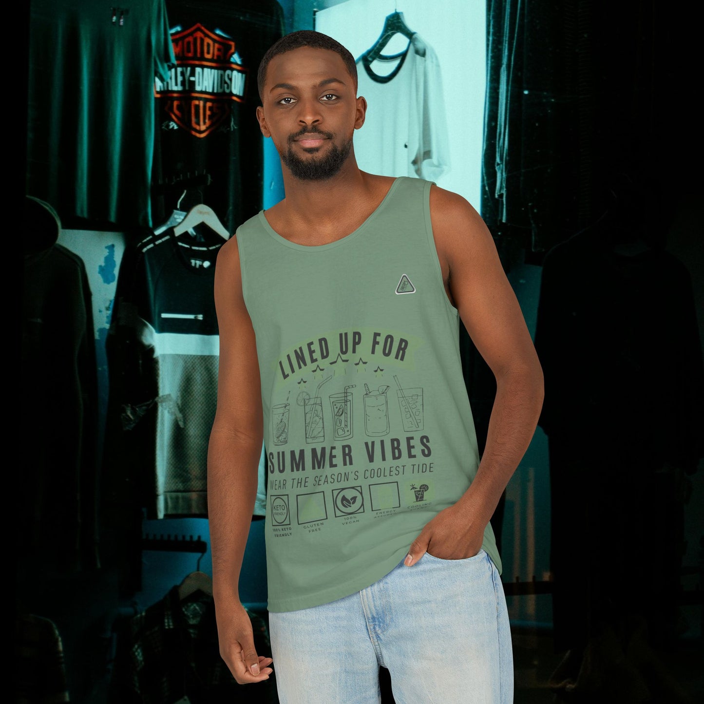 Unisex Garment-Dyed Tank Top_ Series N7* USDYEDTTOPS PT2WW001_ Limited Edition by WesternWaves: