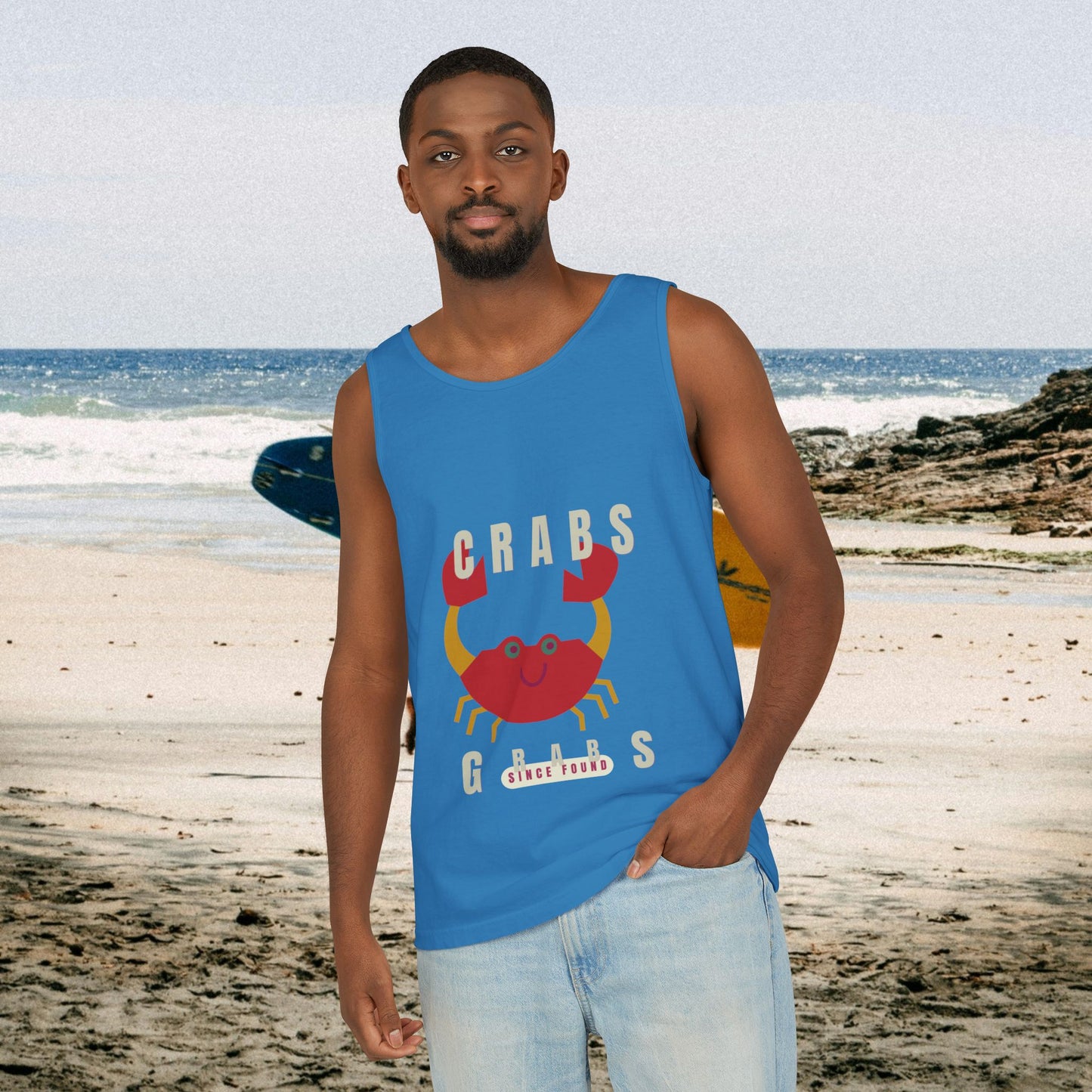 Unisex Garment-Dyed Tank Top_ N2+ Series USGDTT PT2WW012_ Limited Edition Comfort & Style by WesternWaves: