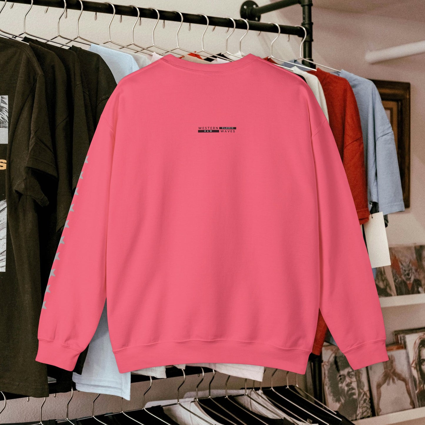Unisex Heavy Blend™ Crewneck Sweatshirt_ N2 Series UHBCSS PT2WW004_ Limited Edition Pure Luxury by WesternWaves:
