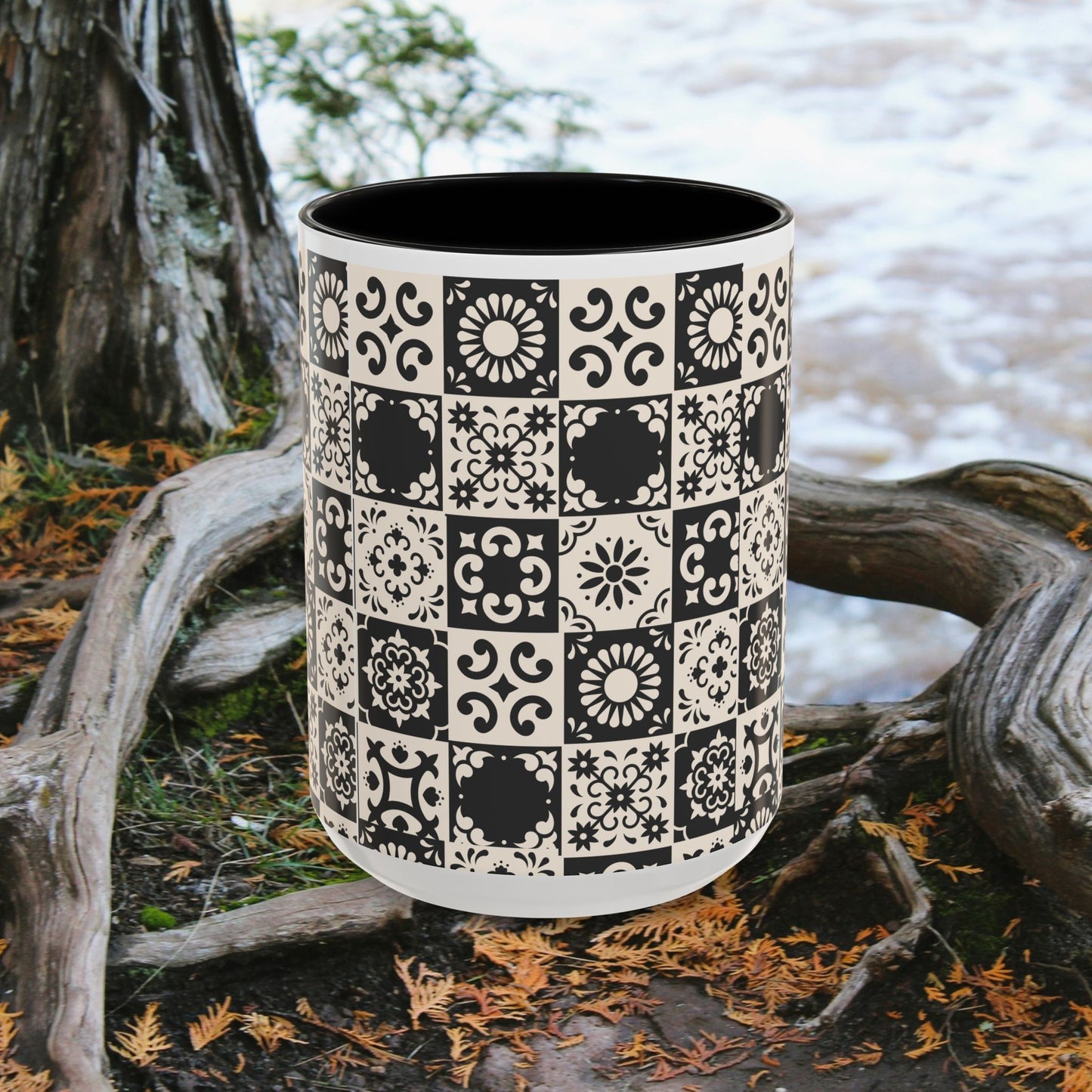 Accent Coffee Mug (11, 15oz)_ N+ Series ACMUG PT2WW004_ Limited Edition Mug by WesternWaves
