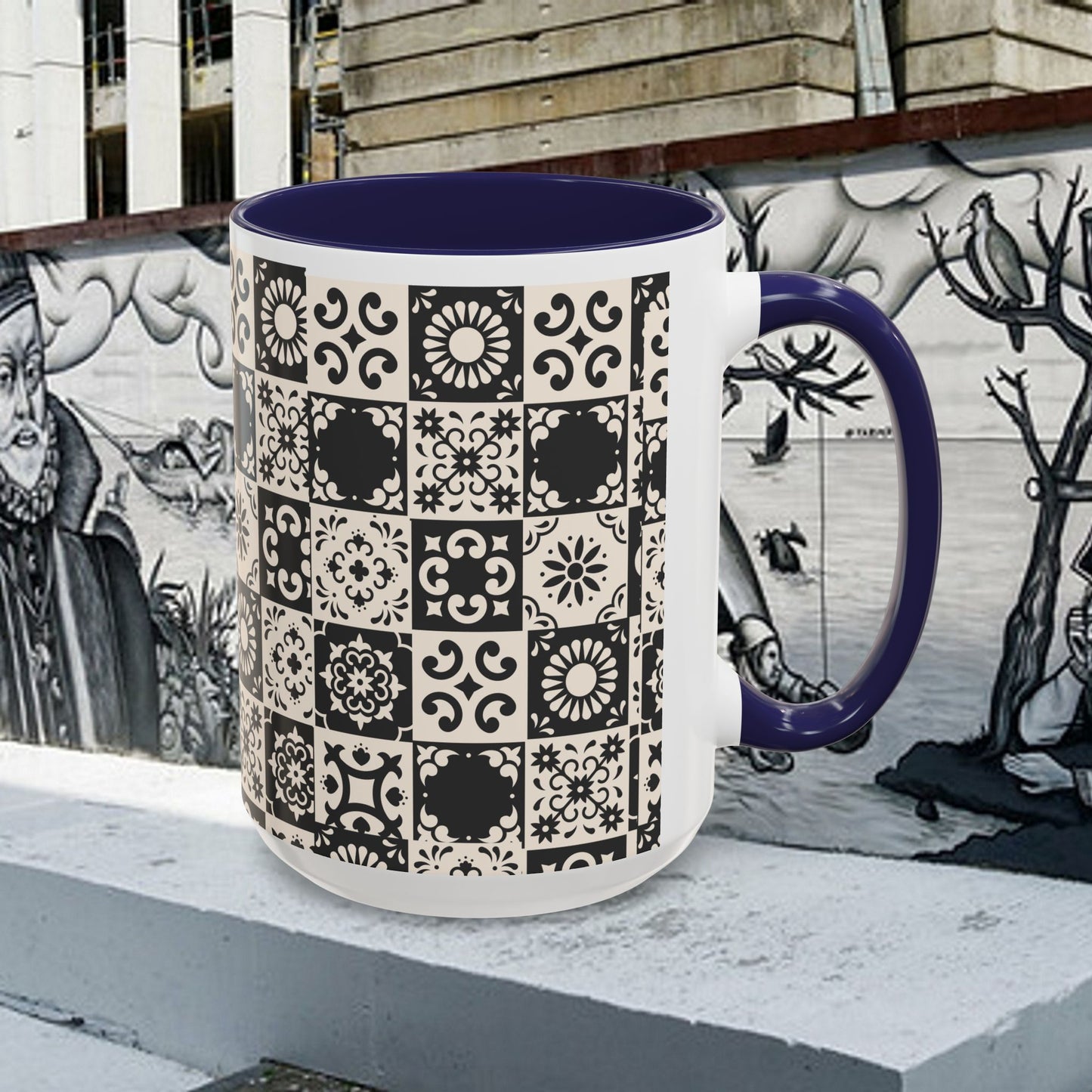 Accent Coffee Mug (11, 15oz)_ N+ Series ACMUG PT2WW004_ Limited Edition Mug by WesternWaves