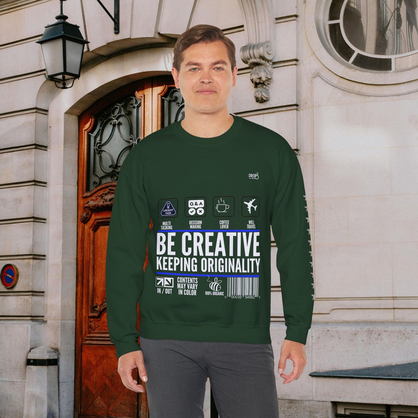 Unisex Heavy Blend™ Crewneck Sweatshirt_ N2 Sports Series UHBCSS PT2WW004_ Limited Edition 'DROPS' Brand Sweatshirt by WesternWaves: