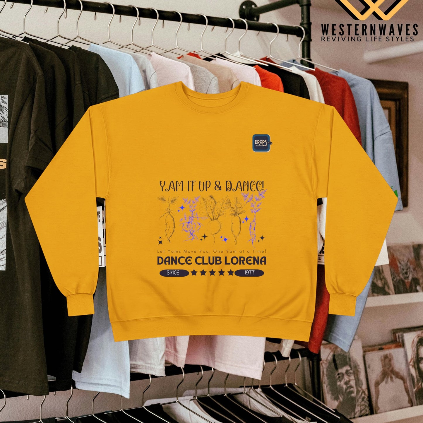 Unisex EcoSmart® Crewneck Sweatshirt_ N3 Series USESCNSS PT2WW001_ Limited Edition Perfect Blend of Comfort, Style, & Sustainability by WesternWaves: