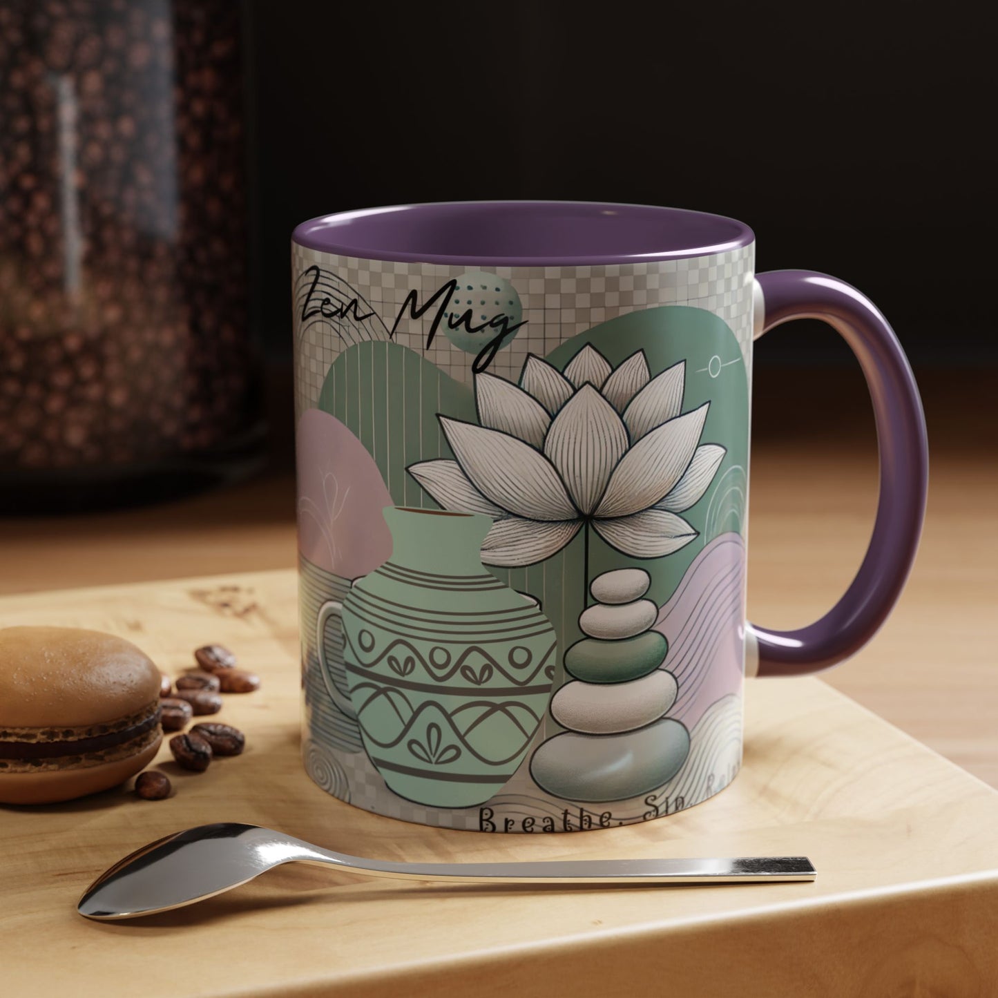 Accent Coffee Mug (11, 15oz) _ N3+ Series ACMUG PT2WW006_ Limited Edition Blend Style & Functionality by WesternWaves: