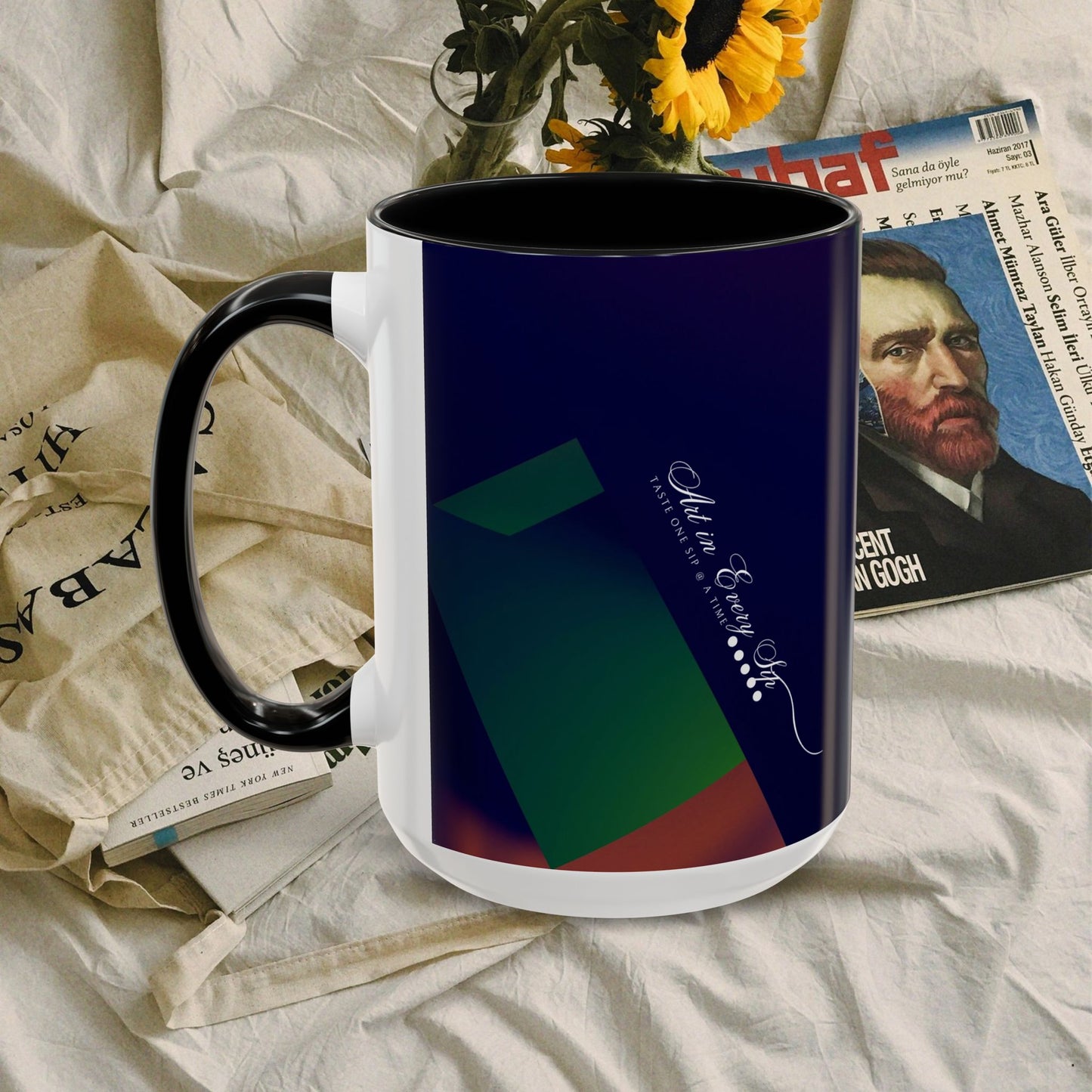 Accent Coffee Mug 11, 15oz_ N3+ Series ACM11OZ PT2WW018_ Limited Edition Perfect Blend of Style by WesternWaves:
