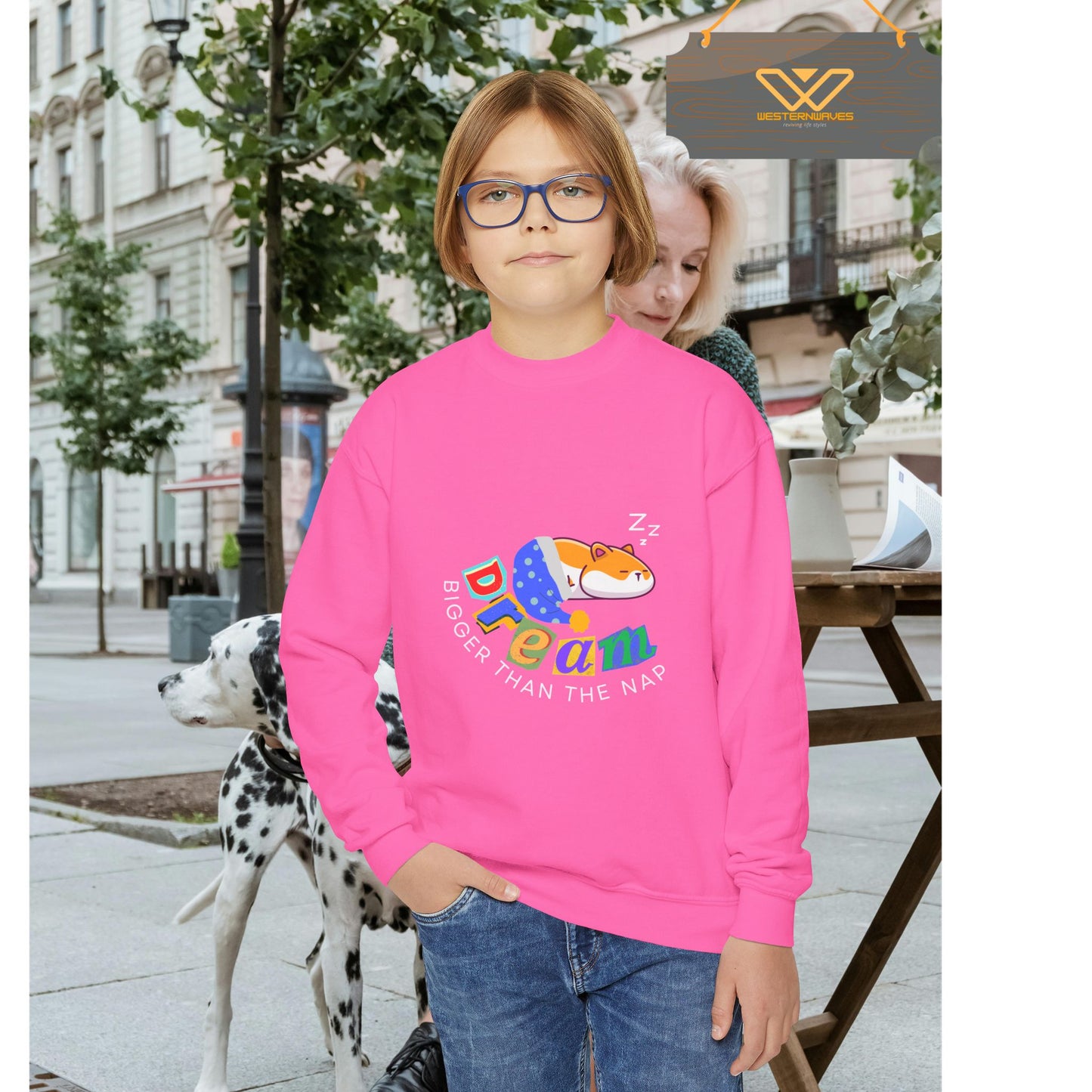 Youth Crewneck Sweatshirt_ N3+ Series YCNSS PT2WW001_ Limited Edition Perfect Companion for the School, Sports & Casual hangouts by WesternWaves:
