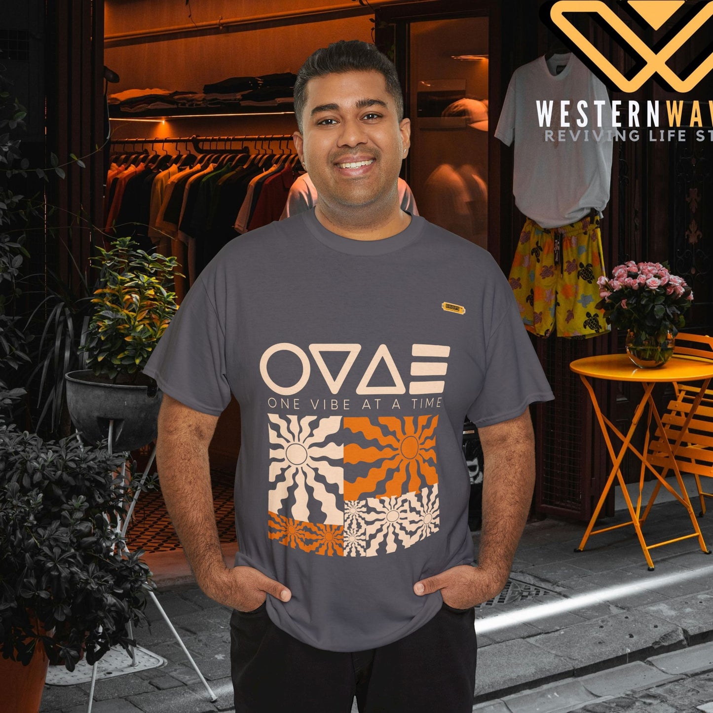 Unisex Heavy Cotton Tee_ Series N7* USHCTEE PT2WW003_ Limited Edition Heavy Cotton Tee by WesternWaves: