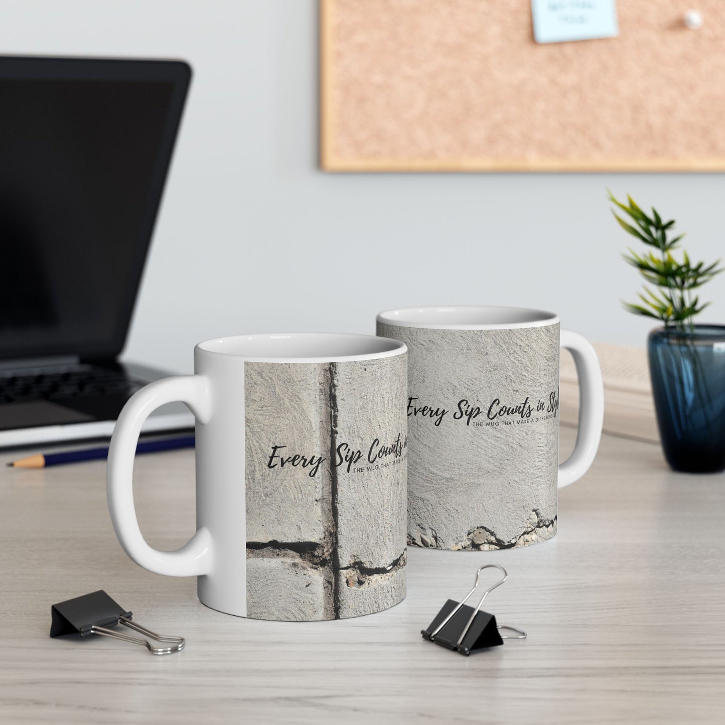 Ceramic Mug (11oz, 15oz)_ N2 Series CM11, 15OZ PT2WW002_ Limited Edition Ceramic Masterpiece by WesternWaves: