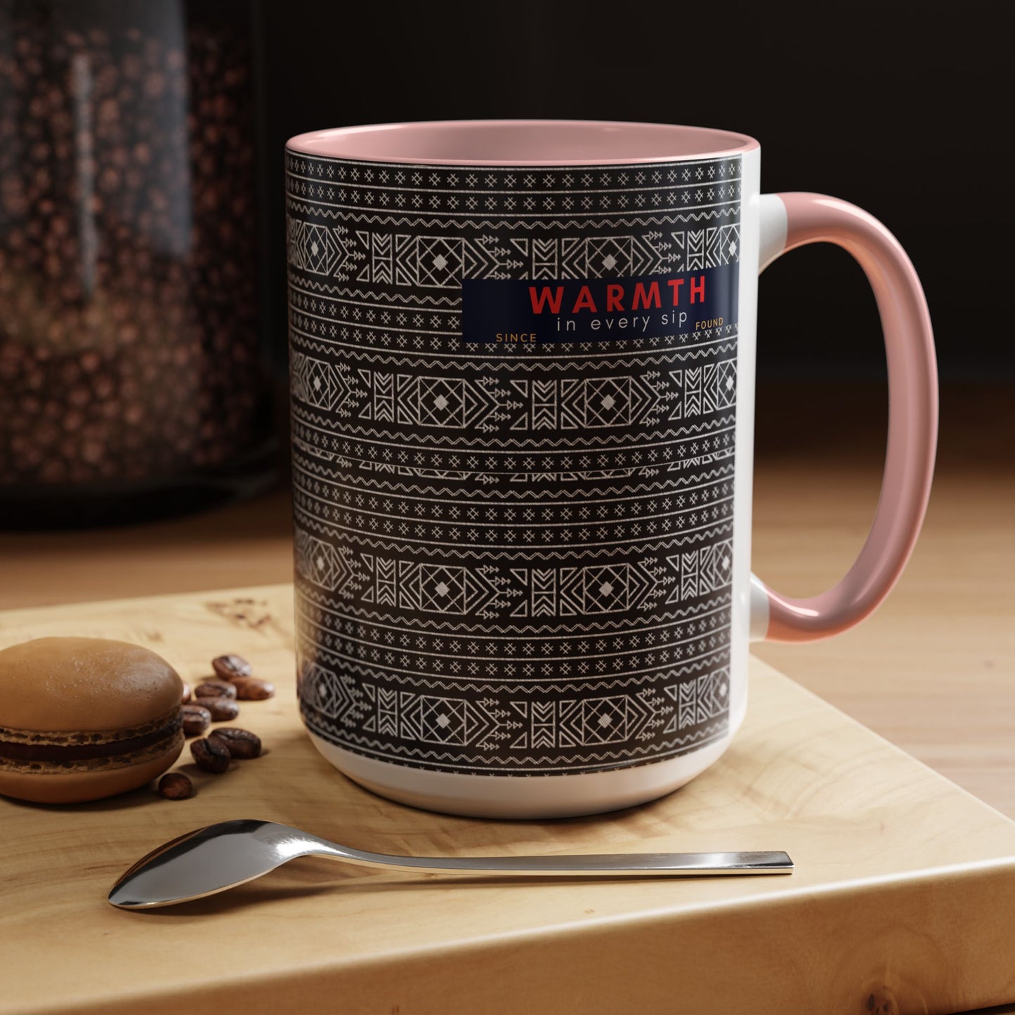 Accent Coffee Mug 11, 15oz_ N2 Series ACM11OZ PT2WW007_ Vibrant Limited Edition Design by WesternWawes: