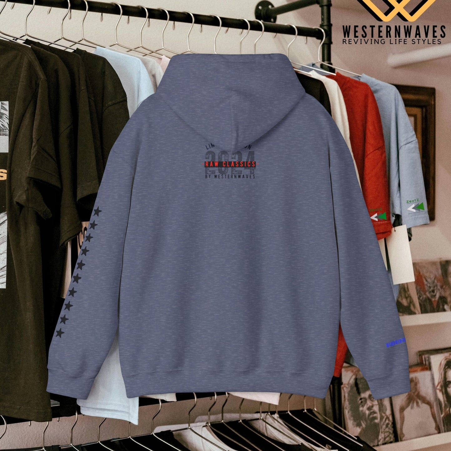 Unisex Heavy Blend™ Hooded Sweatshirt_ N3+ Series USHBHSS PT2WW006_ Limited Edition Pinnacle of Comfort & Style by WesternWaves: