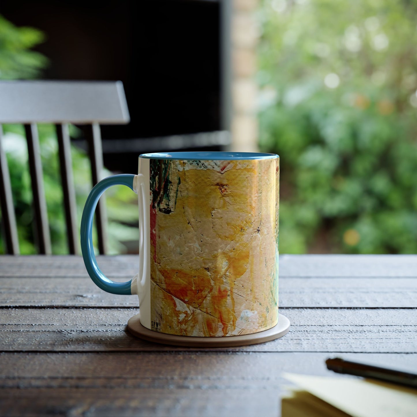 Two-Tone Coffee Mugs, 11oz_ N2+ Series TTCM11OZ PT2WW001_ Limited Edition by SPW of WesternWaves: