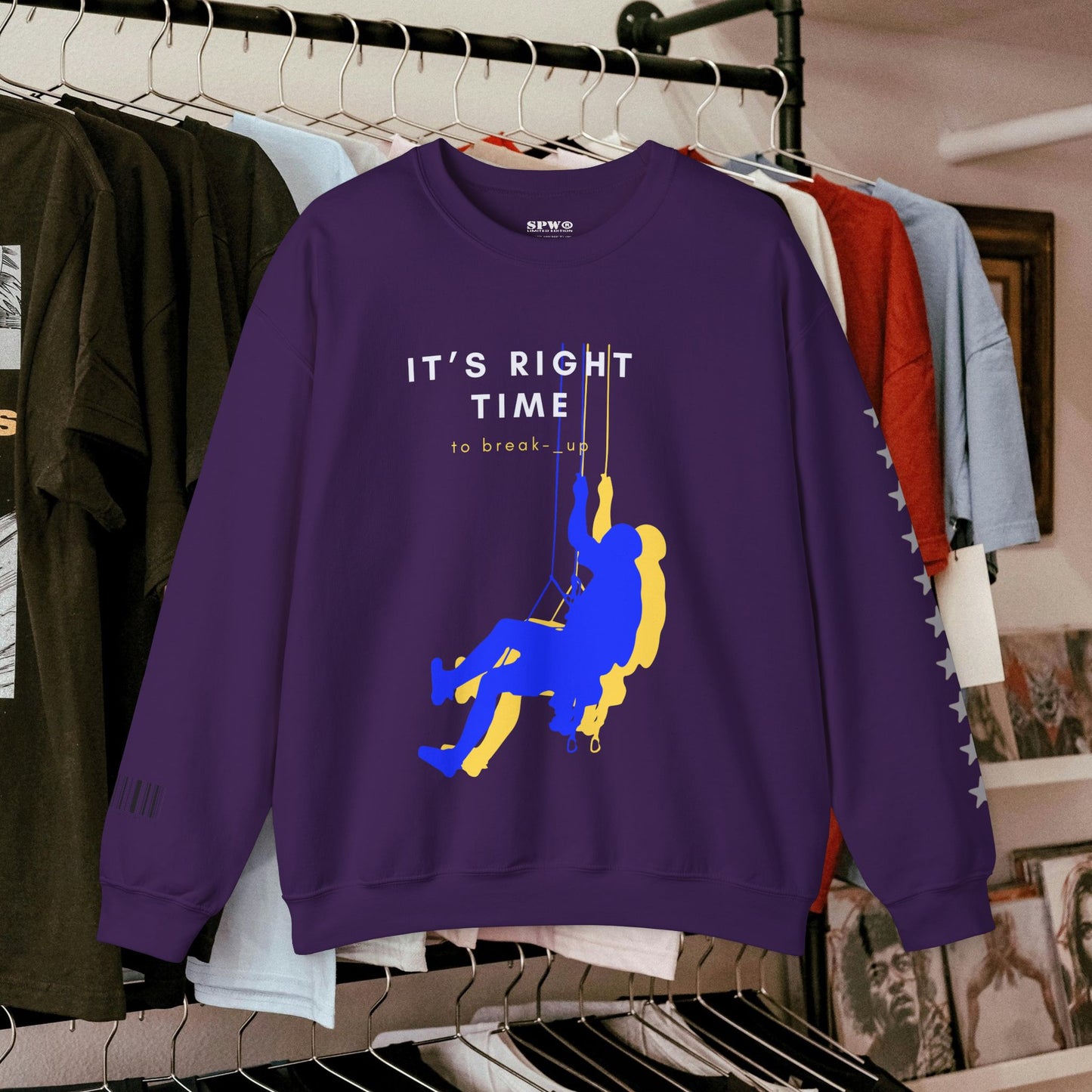 Unisex Heavy Blend™ Crewneck Sweatshirt_ N3+ Series UHBCSS PT2WW020_ Limited Edition by WesternWaves: