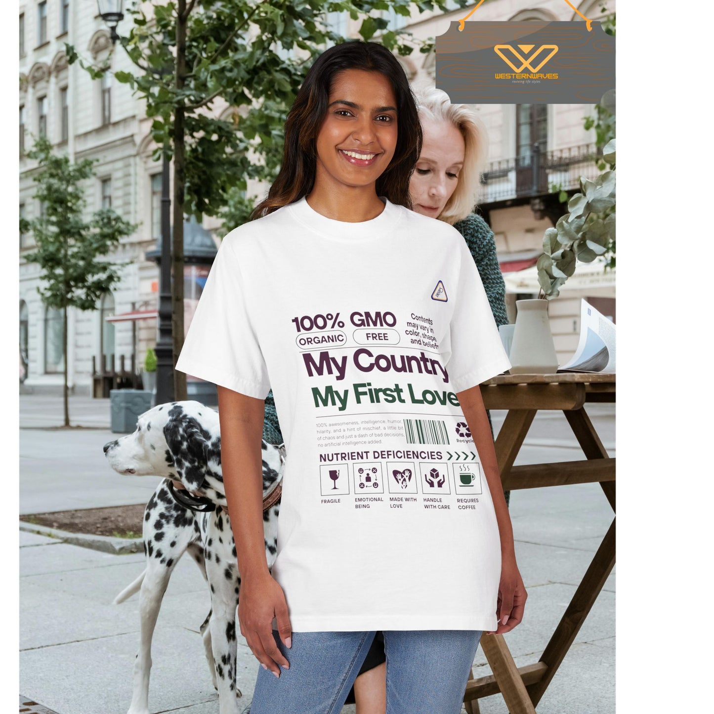 Unisex Garment-Dyed Drop-Shoulder T-Shirt_ N7+ Series USGDDSTSHIRT PT2WW001_ Limited Edition Style & Comfort by WesternWaves:
