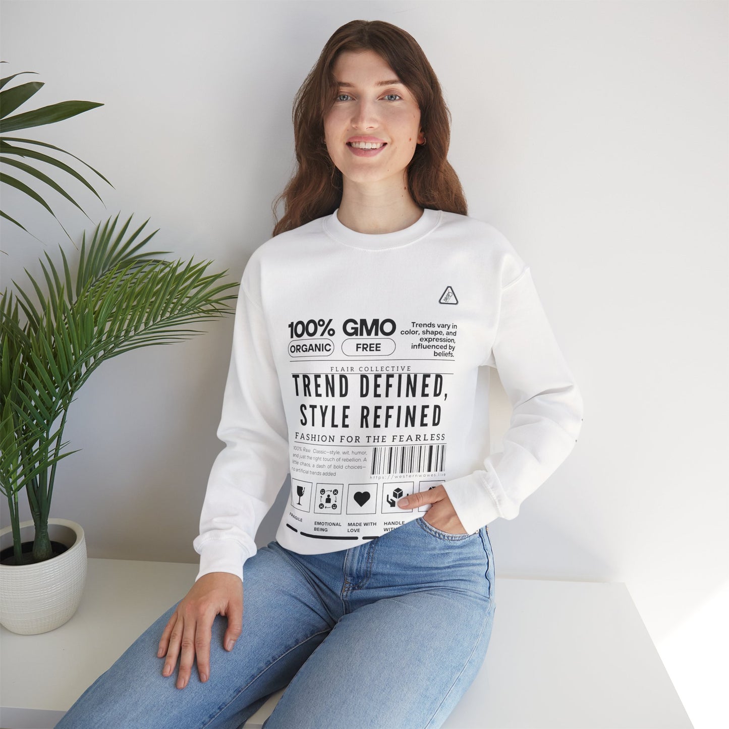 Unisex Heavy Blend™ Crewneck Sweatshirt_ N2 Series SPW UHBCSS PT2WW003_ Limited Edition 'DROPS' Brand Raw Classics by WesternWaves: