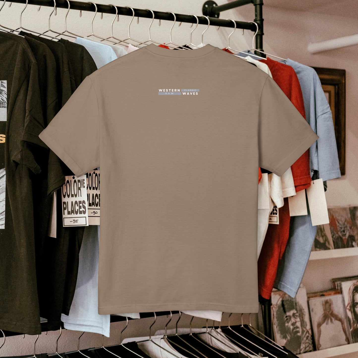 Unisex Garment-Dyed Heavyweight Cotton Tee_ N2* Series USGDHWCTEE PT2WW003_ Limited Edition Statement of Style by WesternWaves:
