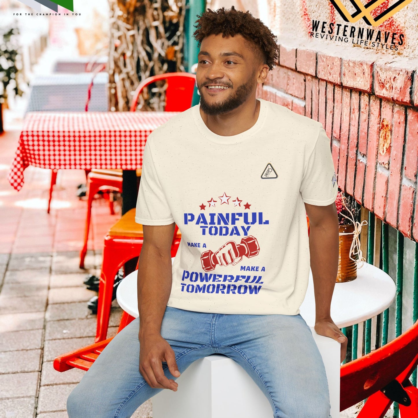 Unisex Softstyle T-Shirt_ N2+ Series SPW USSTS FT2WW008_ Redefine Relaxation Limited Edition by WesternWaves: