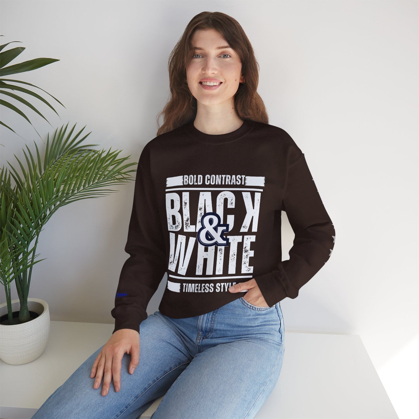Unisex Heavy Blend™ Crewneck Sweatshirt_ N+ Series UHBCSS PT2WW028_ Limited Edition by WesternWaves: