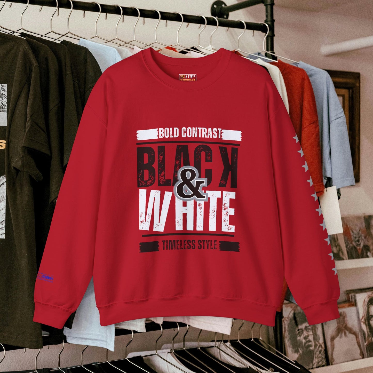 Unisex Heavy Blend™ Crewneck Sweatshirt_ N+ Series UHBCSS PT2WW028_ Limited Edition by WesternWaves: