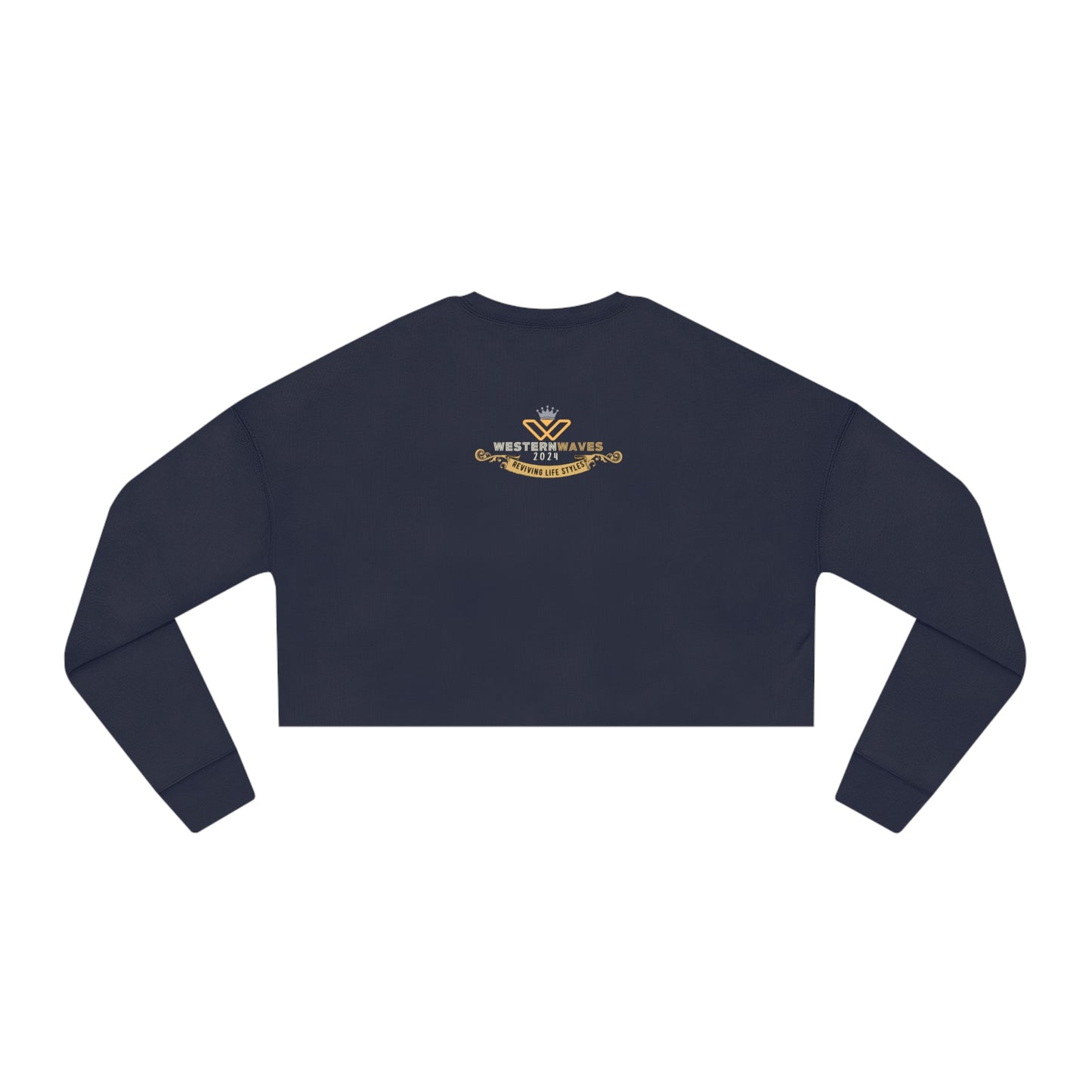Women's Cropped Sweatshirt_ N+ Series TSWCSS PT2WW002 - Limited Edition Trendsetter by WesternWaves: