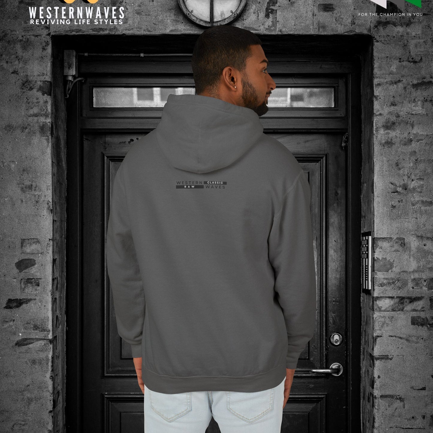 Unisex Lightweight Hooded Sweatshirt – N2+ Series USLWHSS PT2WW024_ Limited Edition Crafted Comfort by WesternWaves: