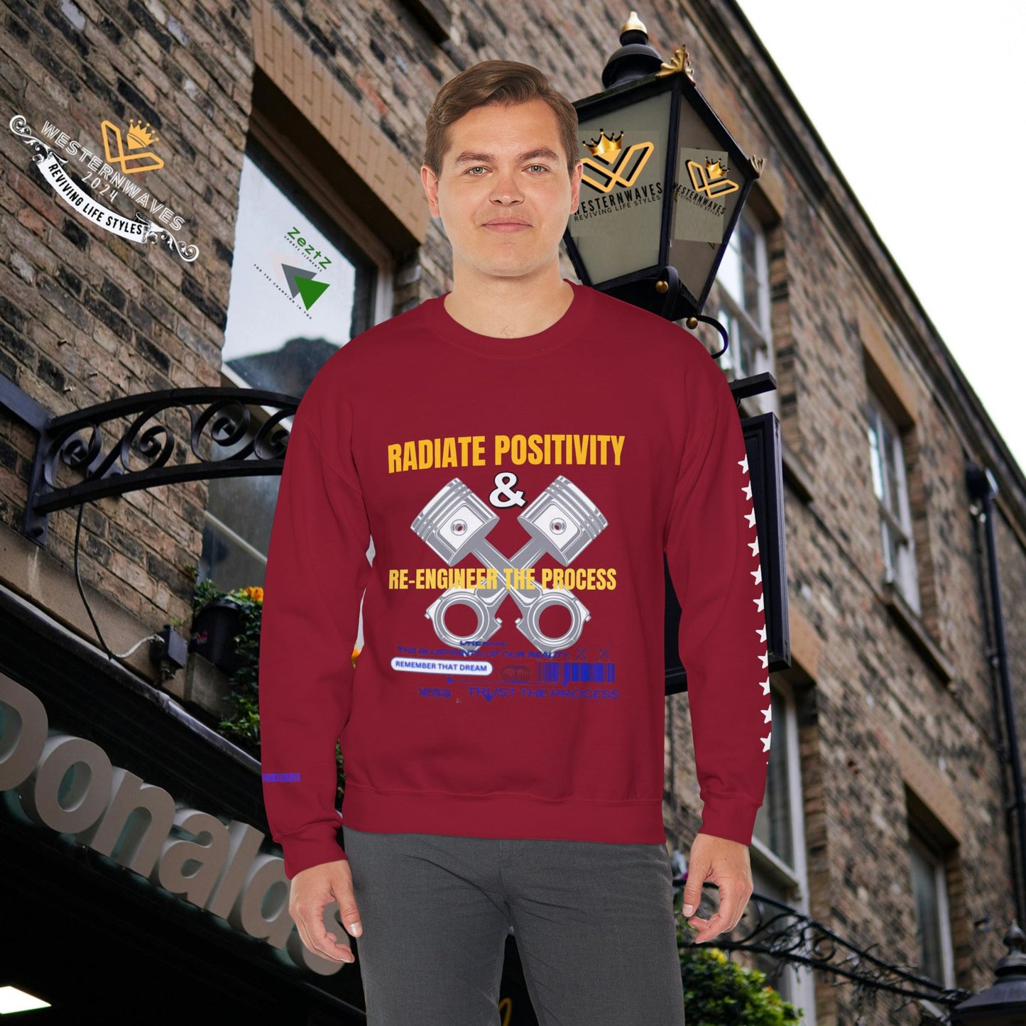 Unisex Heavy Blend™ Crewneck Sweatshirt_ N3+ Series UHBCSS PT2WW005_ Limited Edition Pure Luxury By WesternWaves: