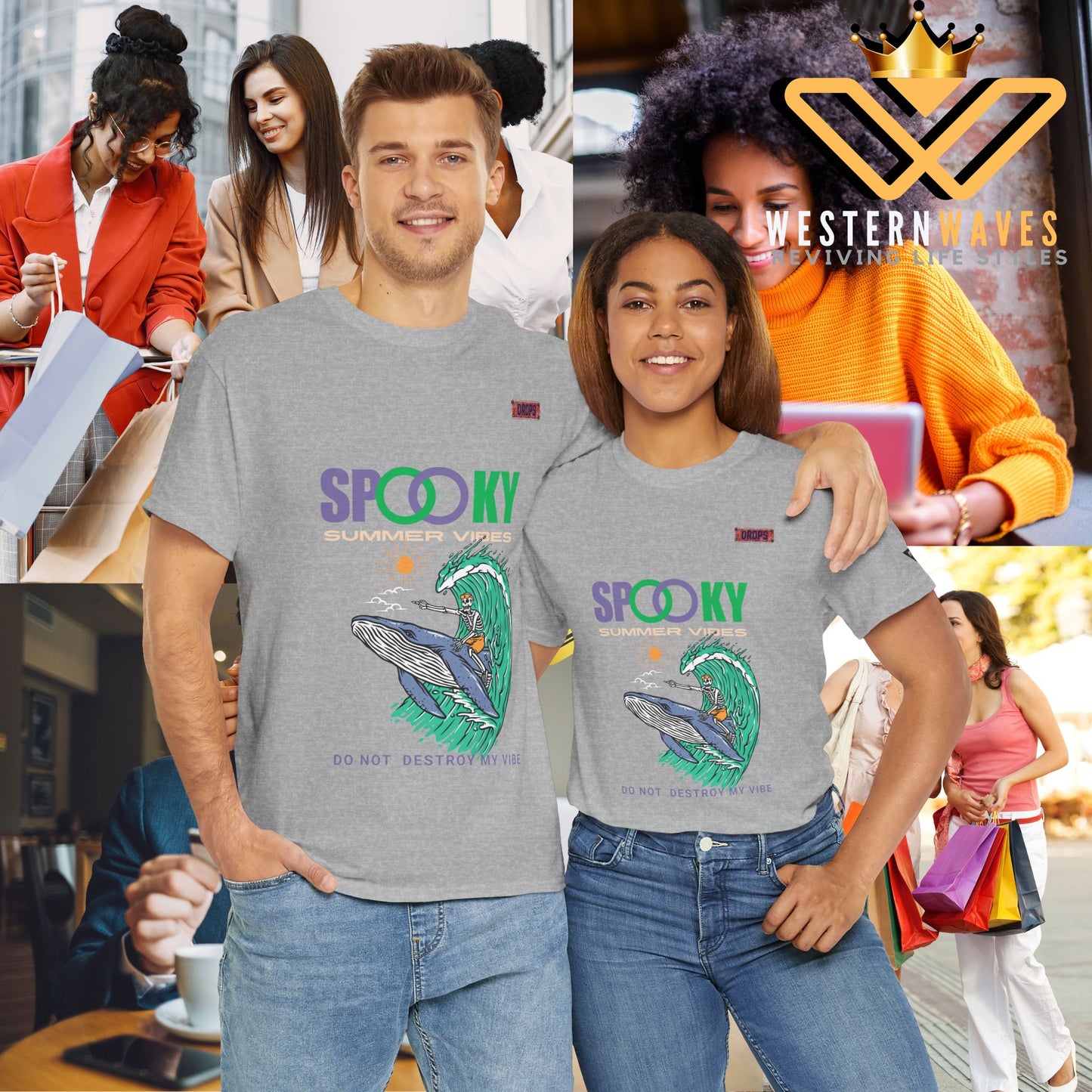 Unisex Heavy Cotton Tee_ Crafted from premium 100% cotton_ N2* Series UHCT PT2WV008_ Limited Edition Epitome of Comfort & Durability by WesternWaves: