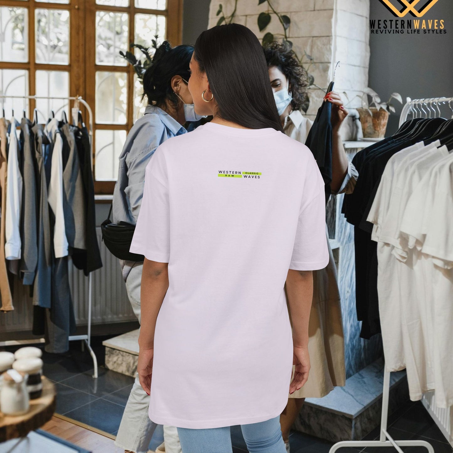 Unisex Heavy Oversize Tee_ N5+ Series USHOSTEE PT2WW001_ Limited Edition Soft Yet Strudy Feel Tee by WesternWaves: