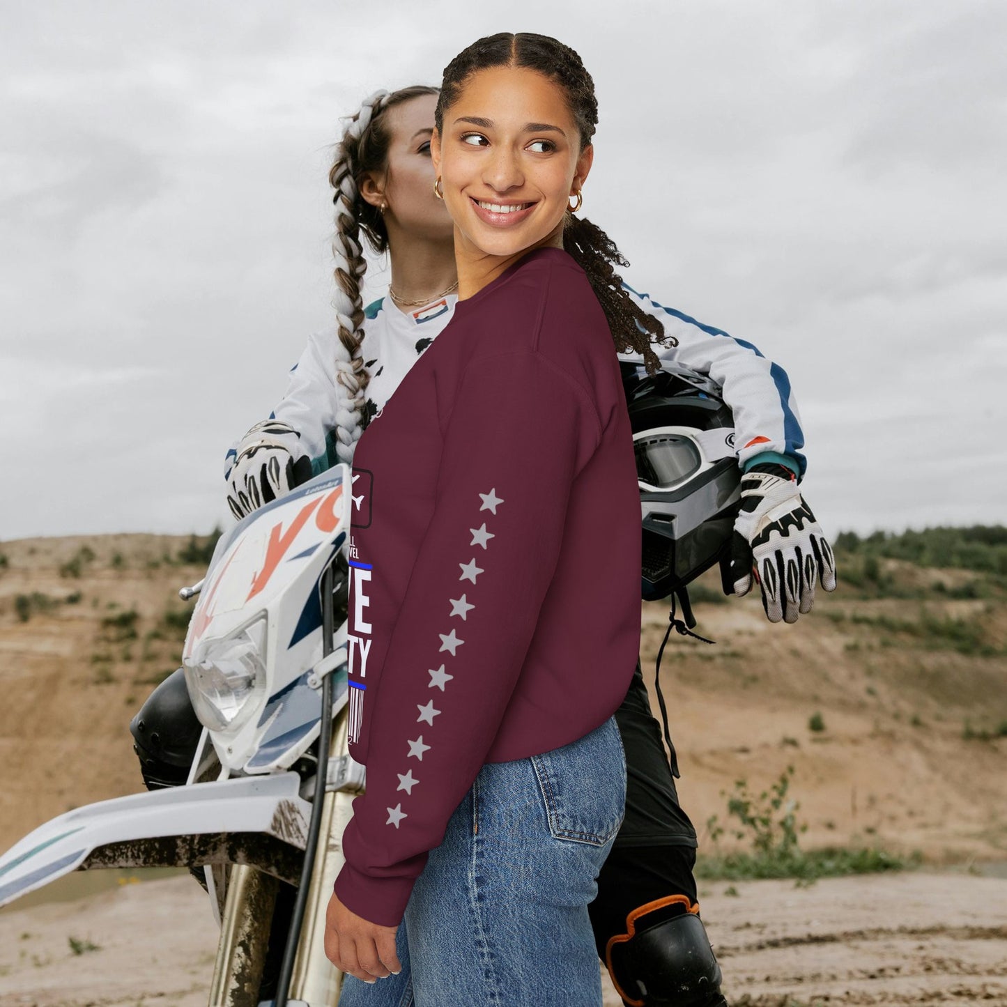 Unisex Heavy Blend™ Crewneck Sweatshirt_ N2 Sports Series UHBCSS PT2WW004_ Limited Edition 'DROPS' Brand Sweatshirt by WesternWaves: